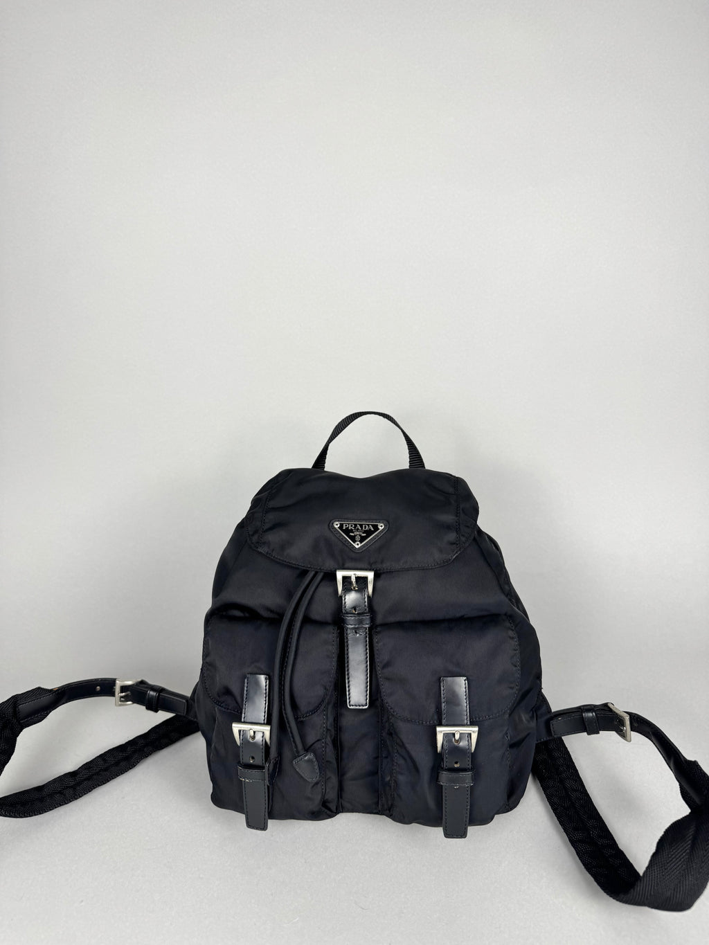 Prada Nylon Black Backpack Small