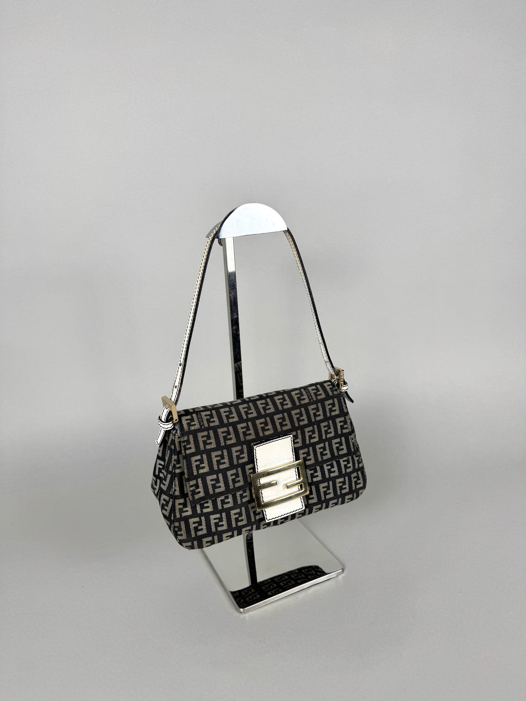 Fendi Monogram Canvas Mini Mama Baguette