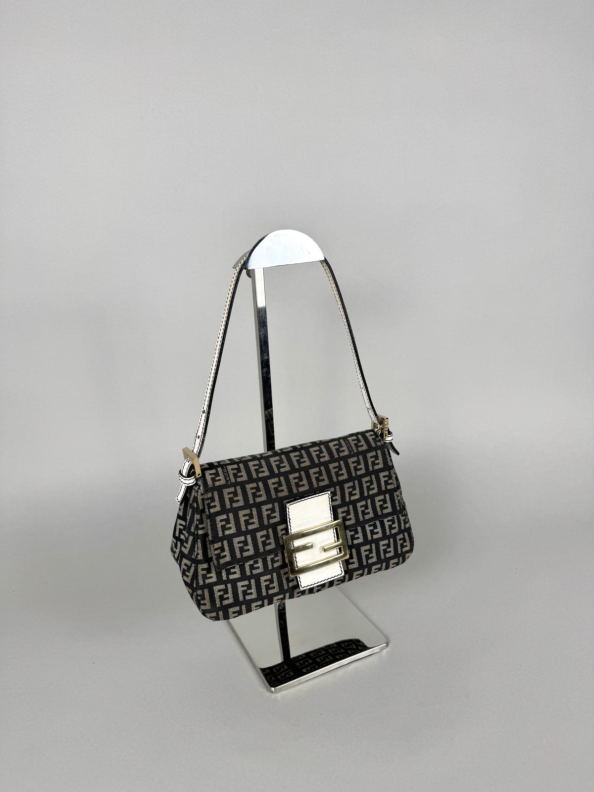 Fendi Monogram Canvas Mini Mama Baguette