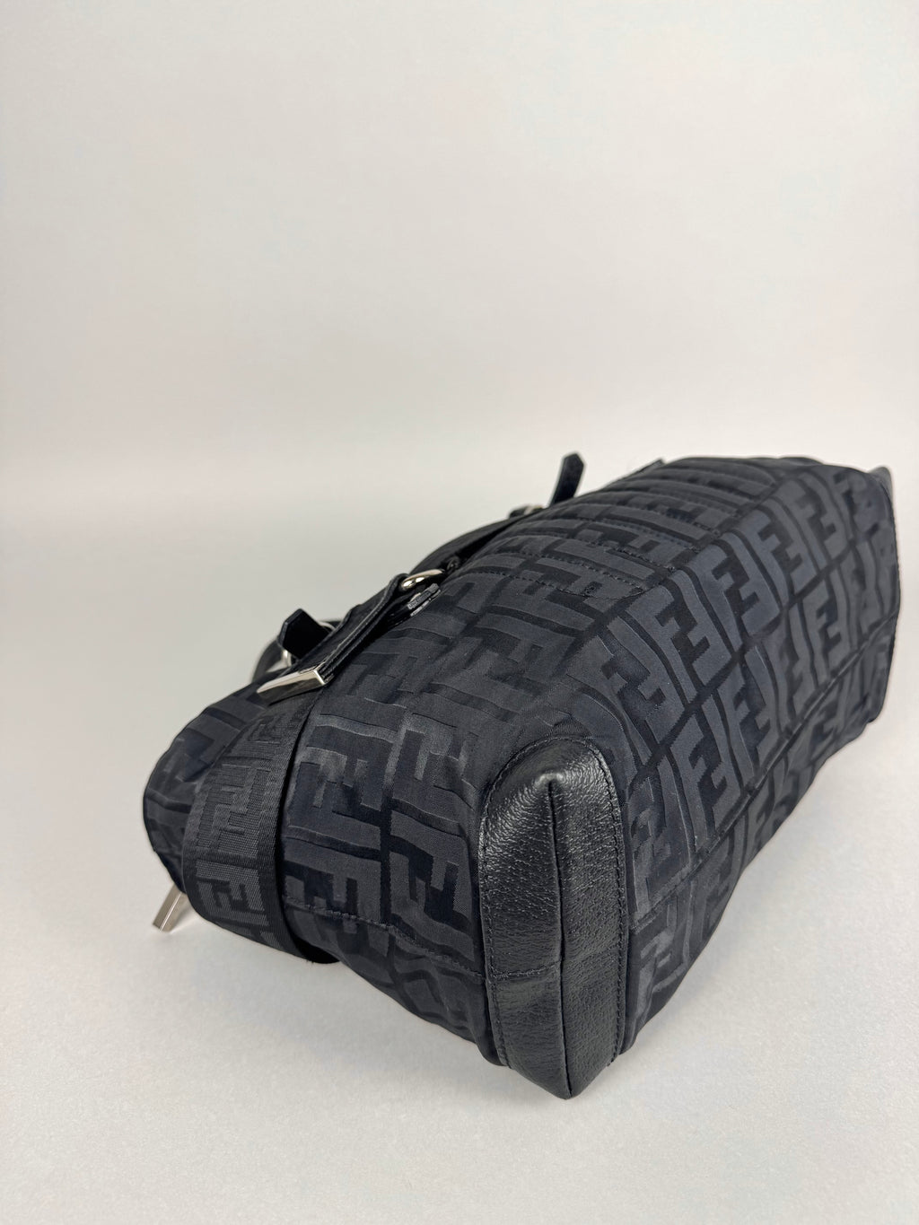 Fendi Monogram Zucca Zip Code Shoulder