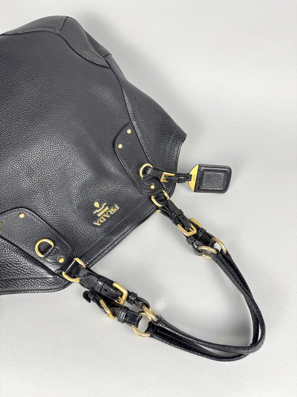 Prada Vitello Daino Leather Black