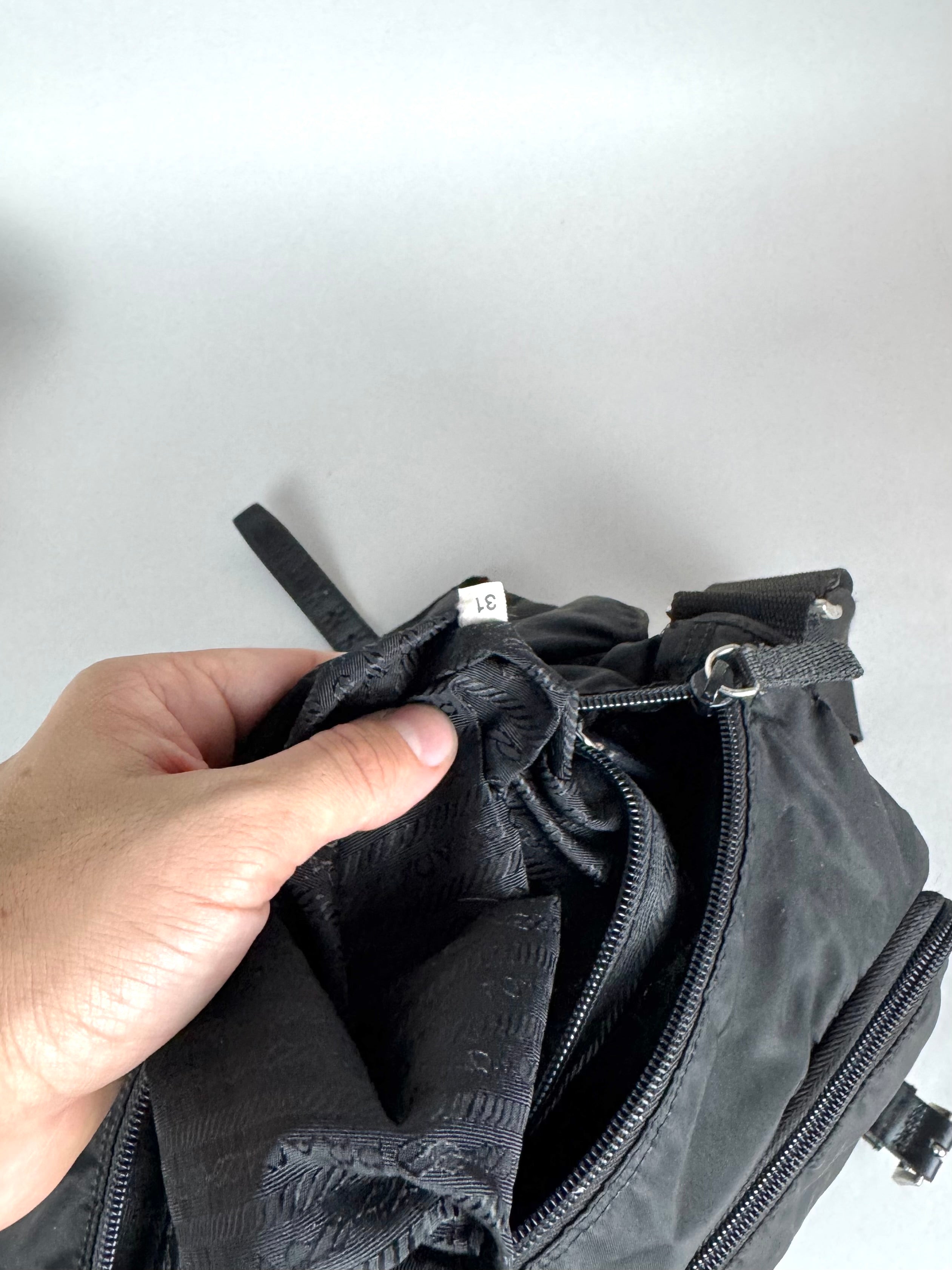Prada Black Nylon Messenger Bag