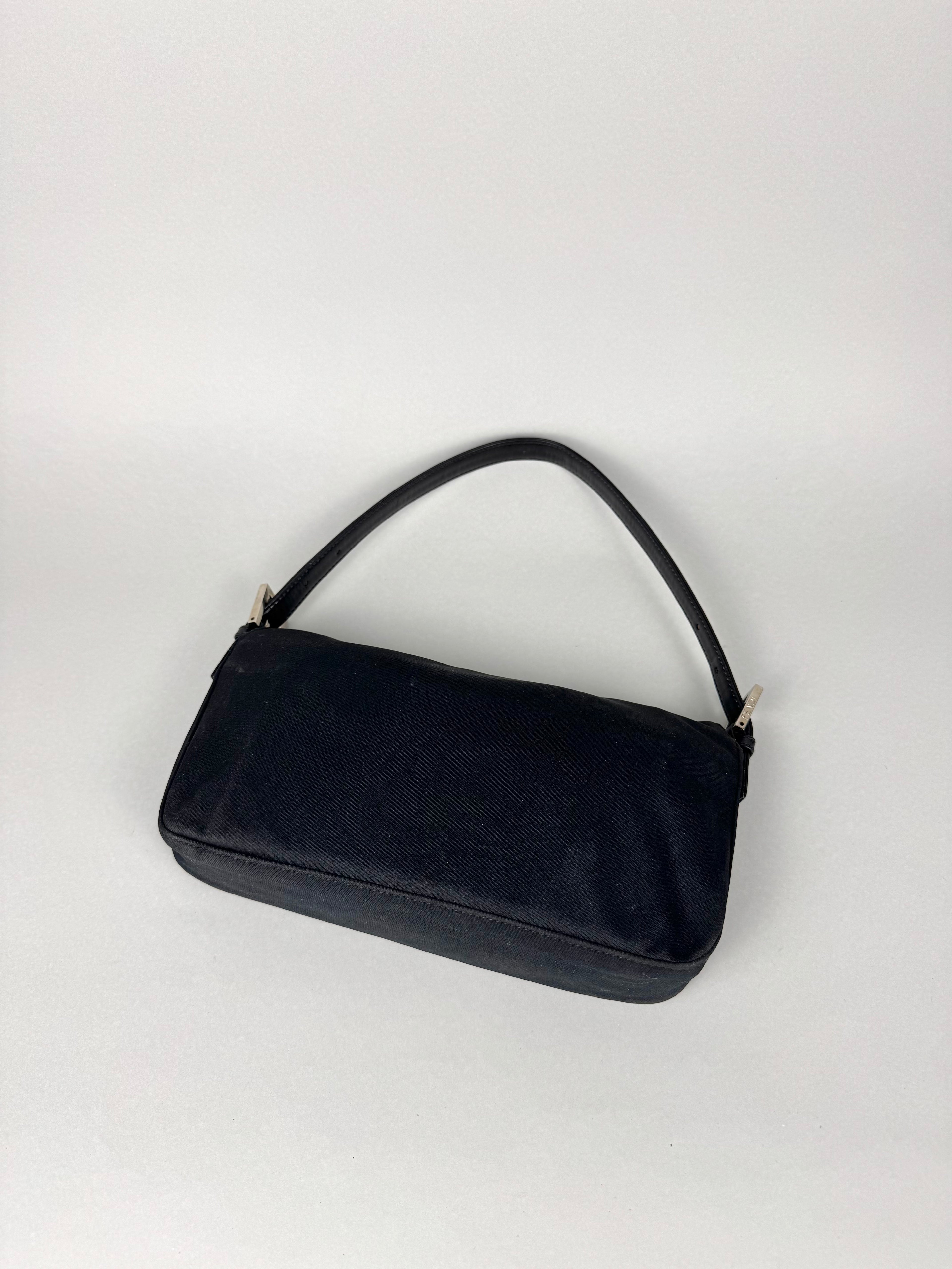 Fendi Baguette Nylon Black