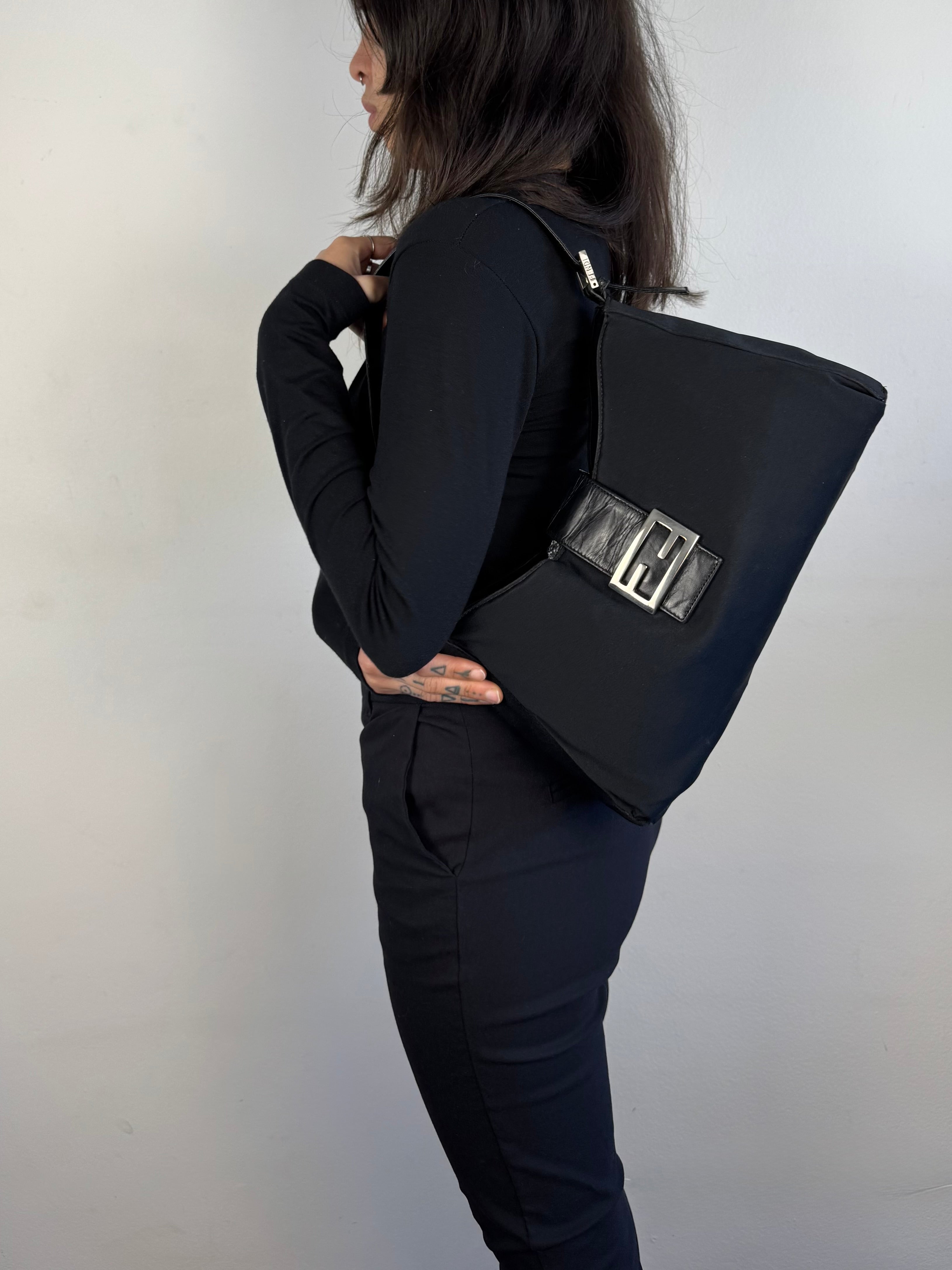 Fendi Sac Baguette Black Shoulder