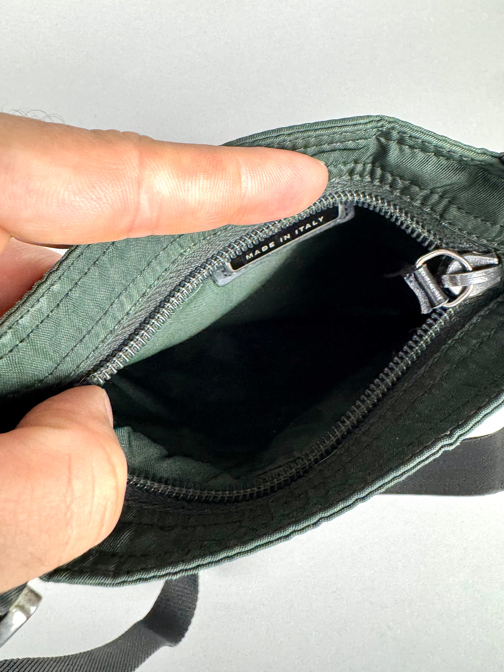 Prada Mini Nylon Green Crossbody