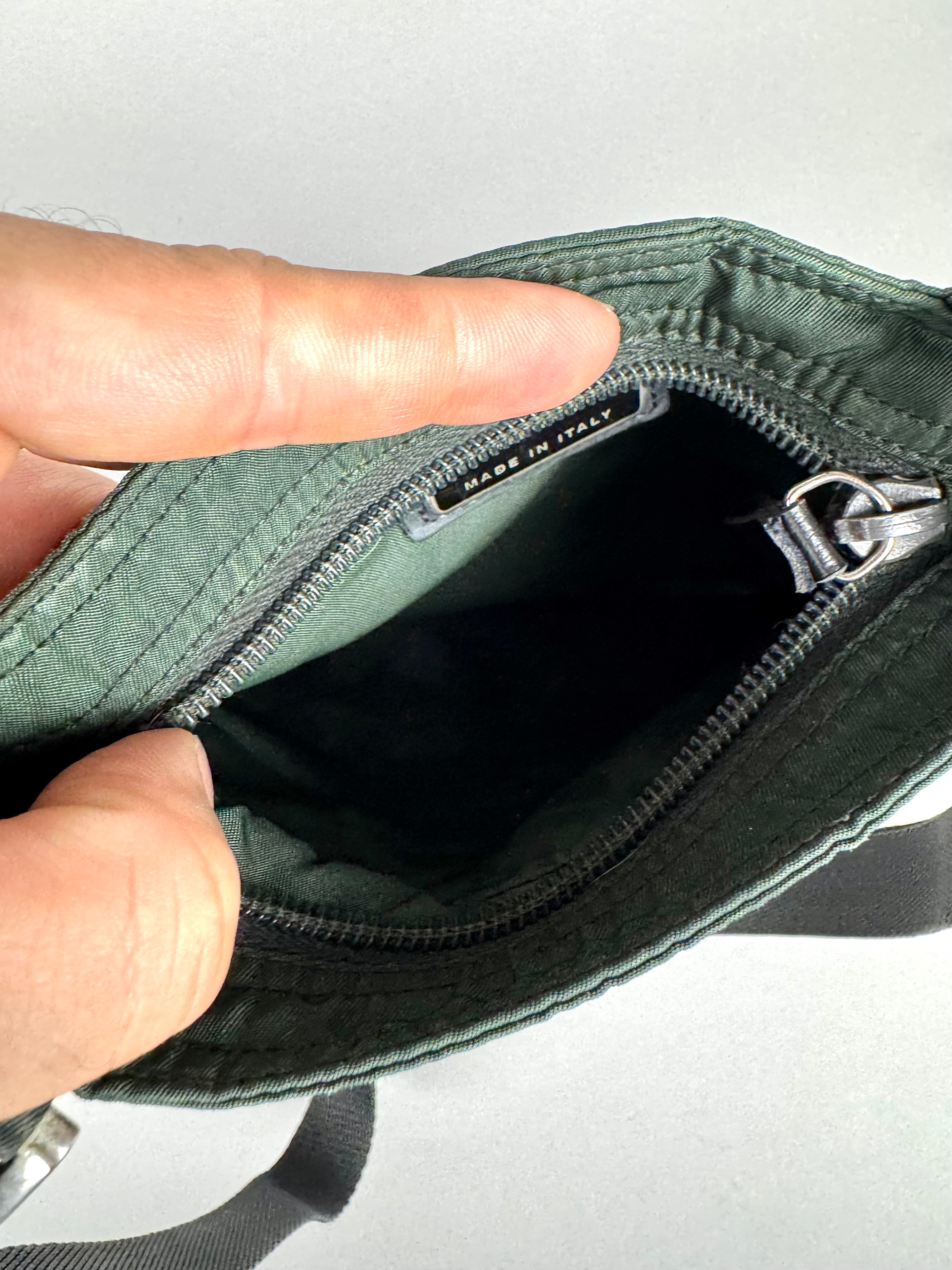 Prada Mini Nylon Green Crossbody
