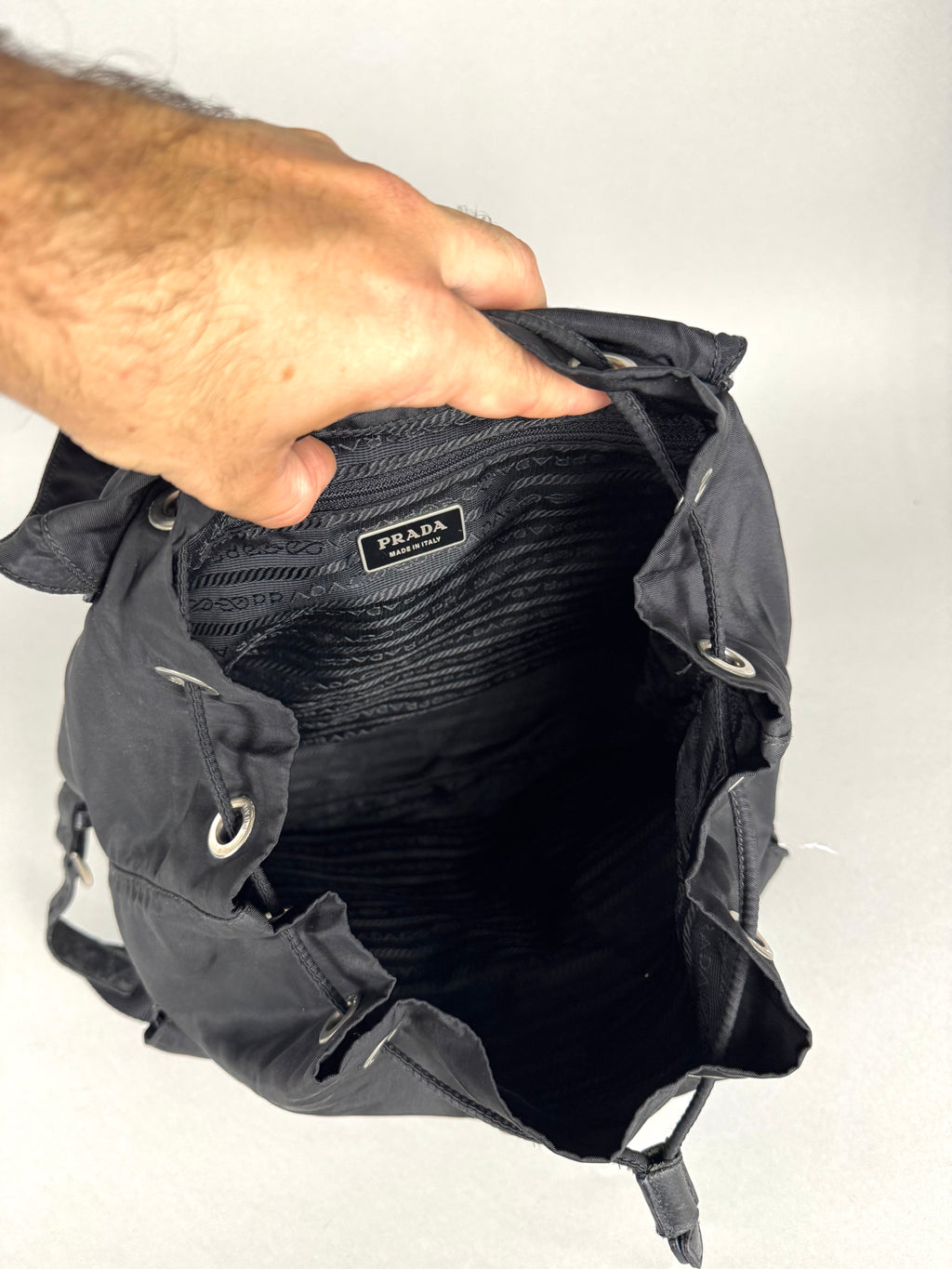 Prada Black Nylon Backpack Medium