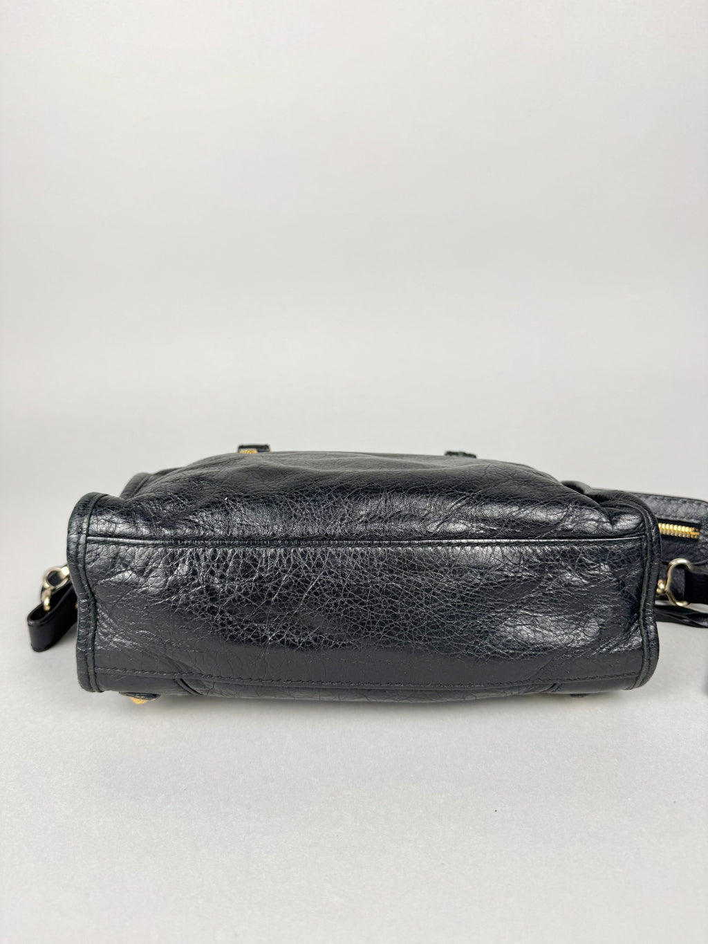 Balenciaga Agneau Mini City Black Leather