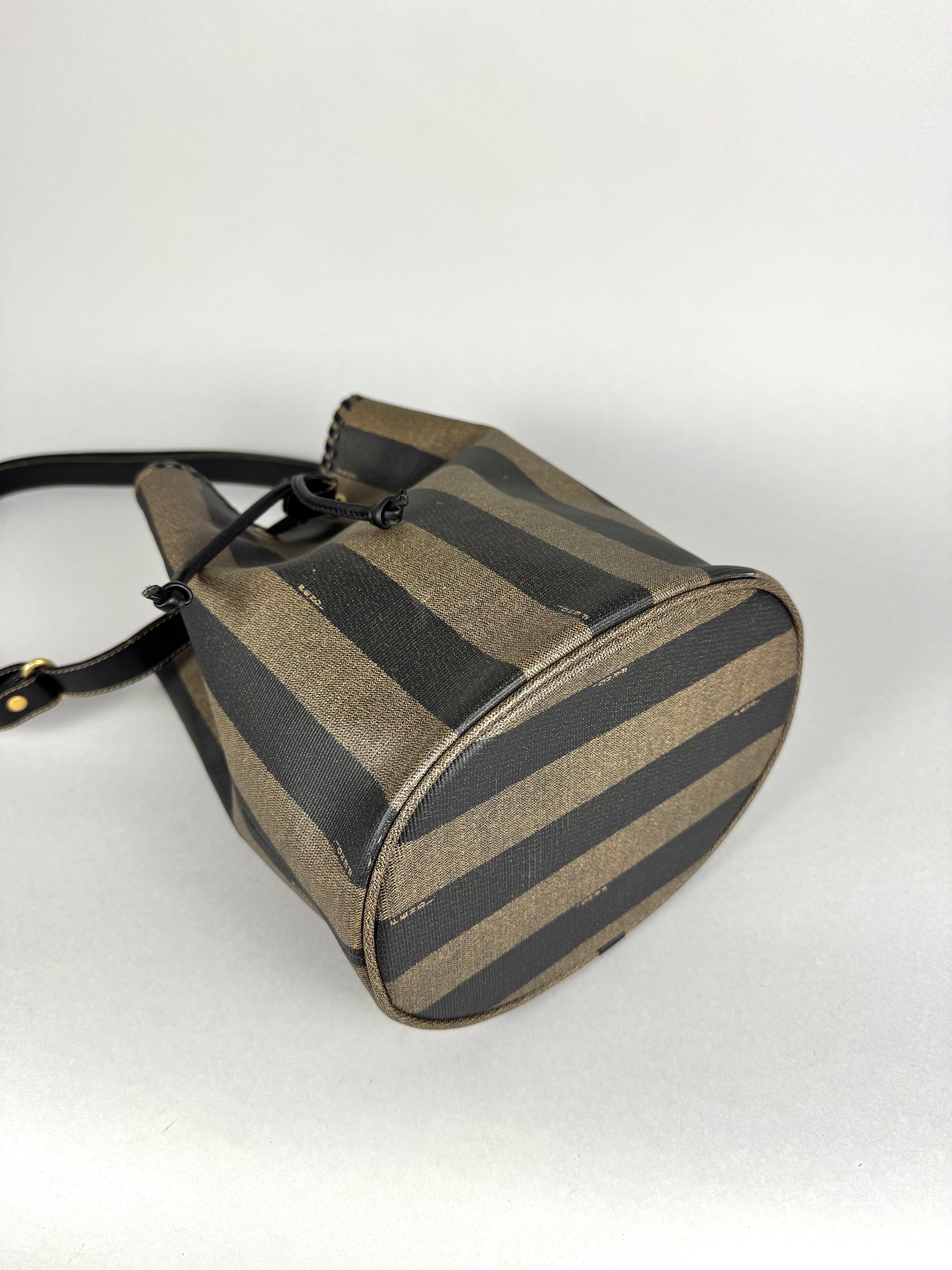 Fendi Jacquard Pequin Bucket