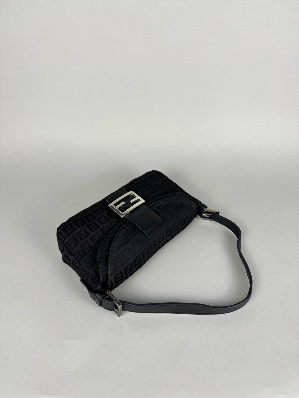 Fendi Baguette Monogram Black
