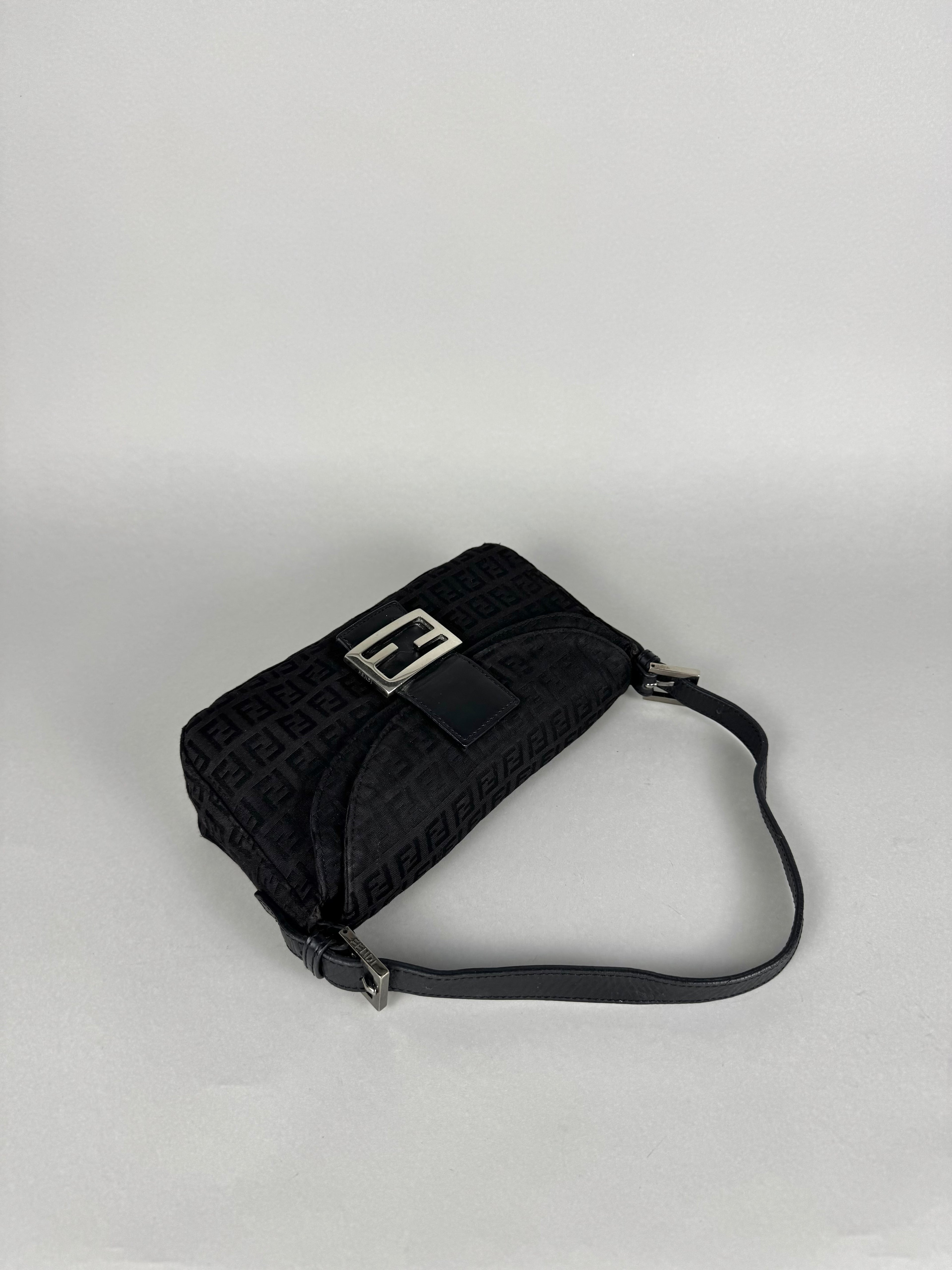 Fendi Baguette Monogram Black