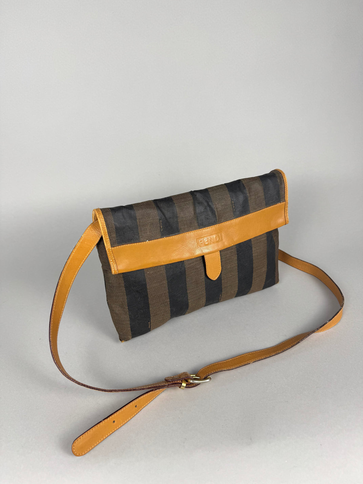 Fendi Pequim Stripe Envelope Crossbody