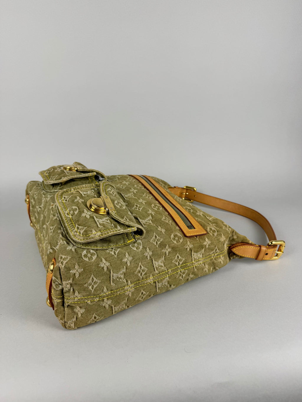 Louis Vuitton Denim Green Baggy GM