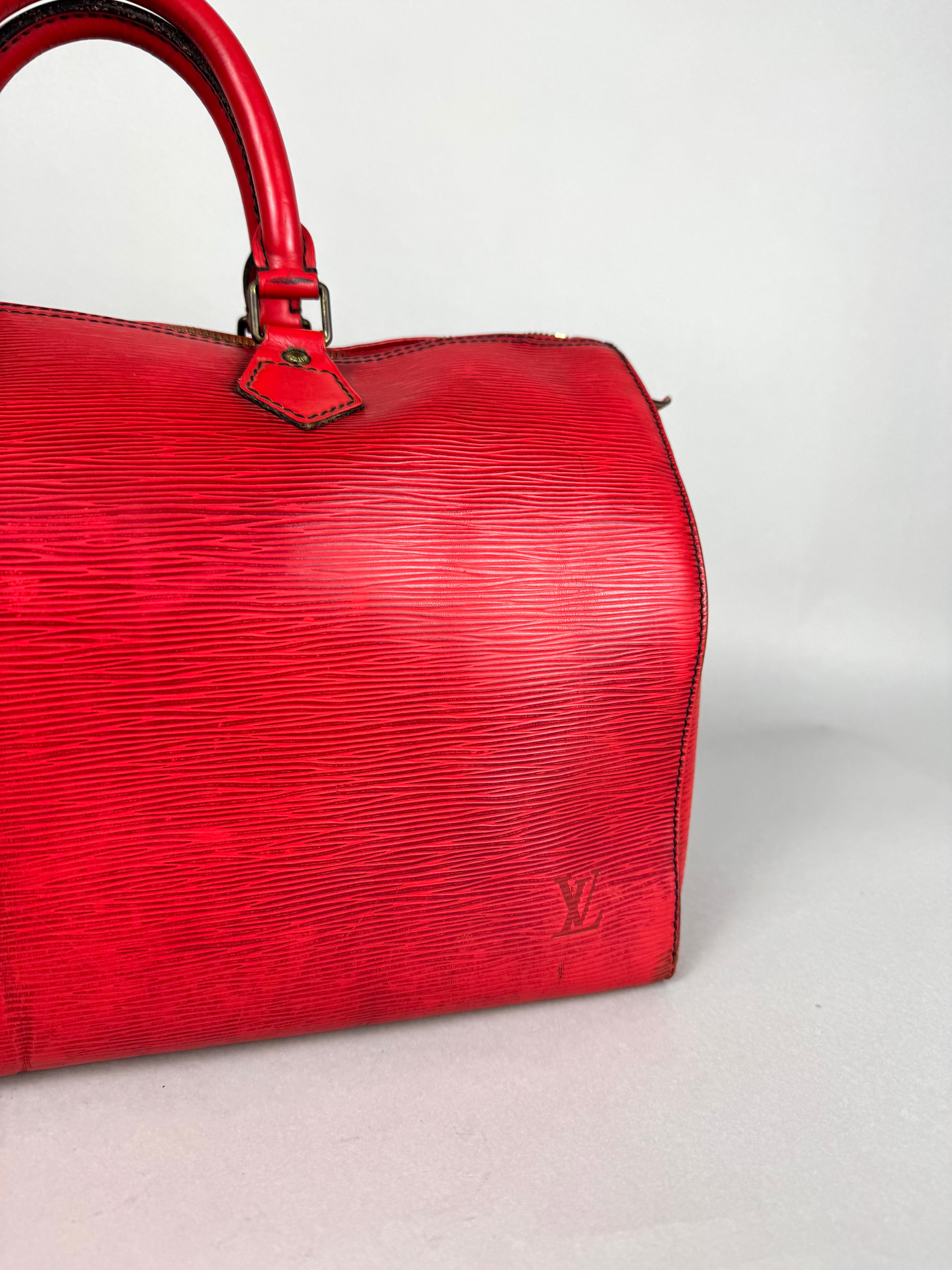 Louis Vuitton Speedy 40 Epi Leather Red