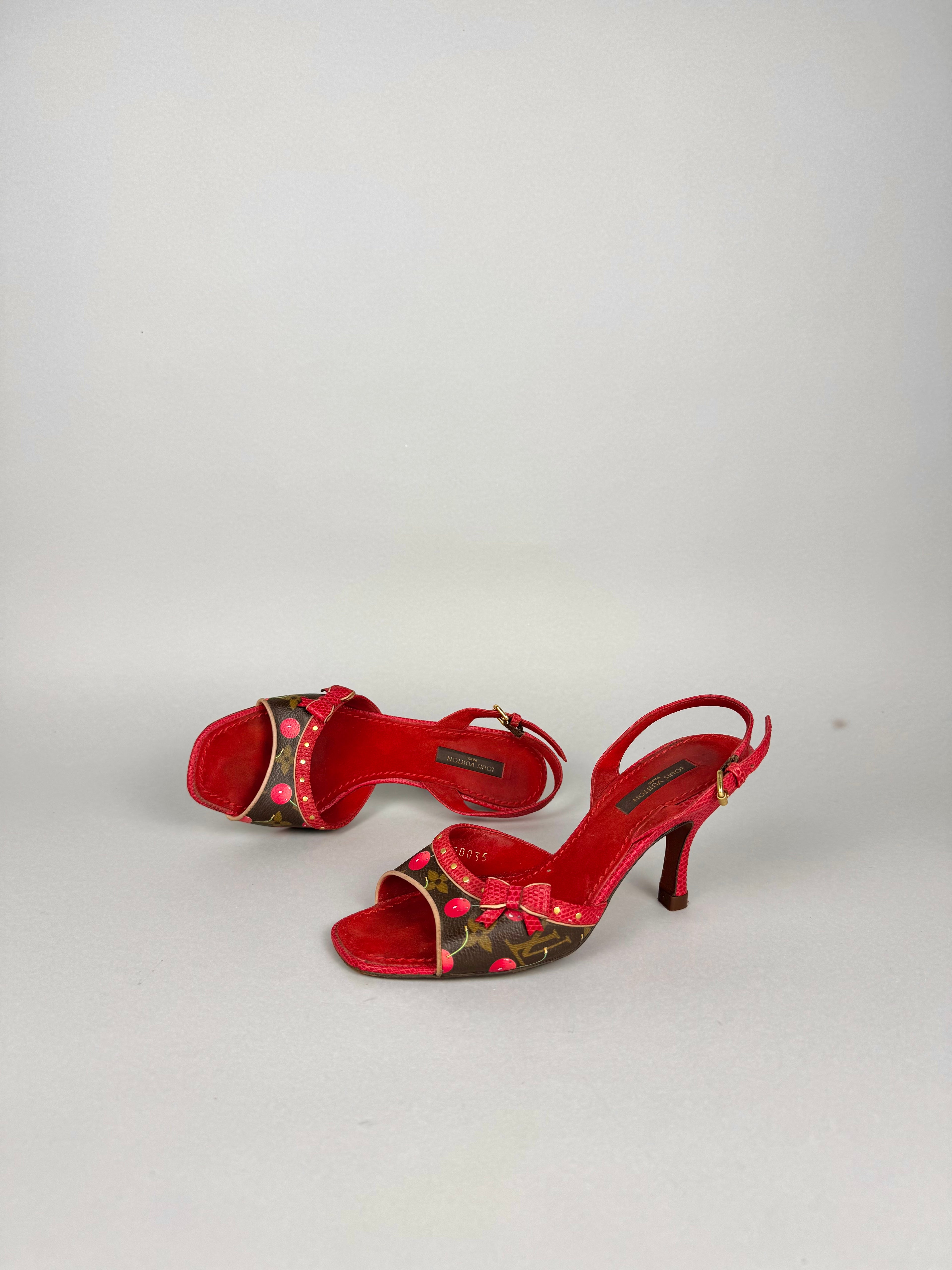 Louis Vuitton Cherry Blossom Murakami Sandals