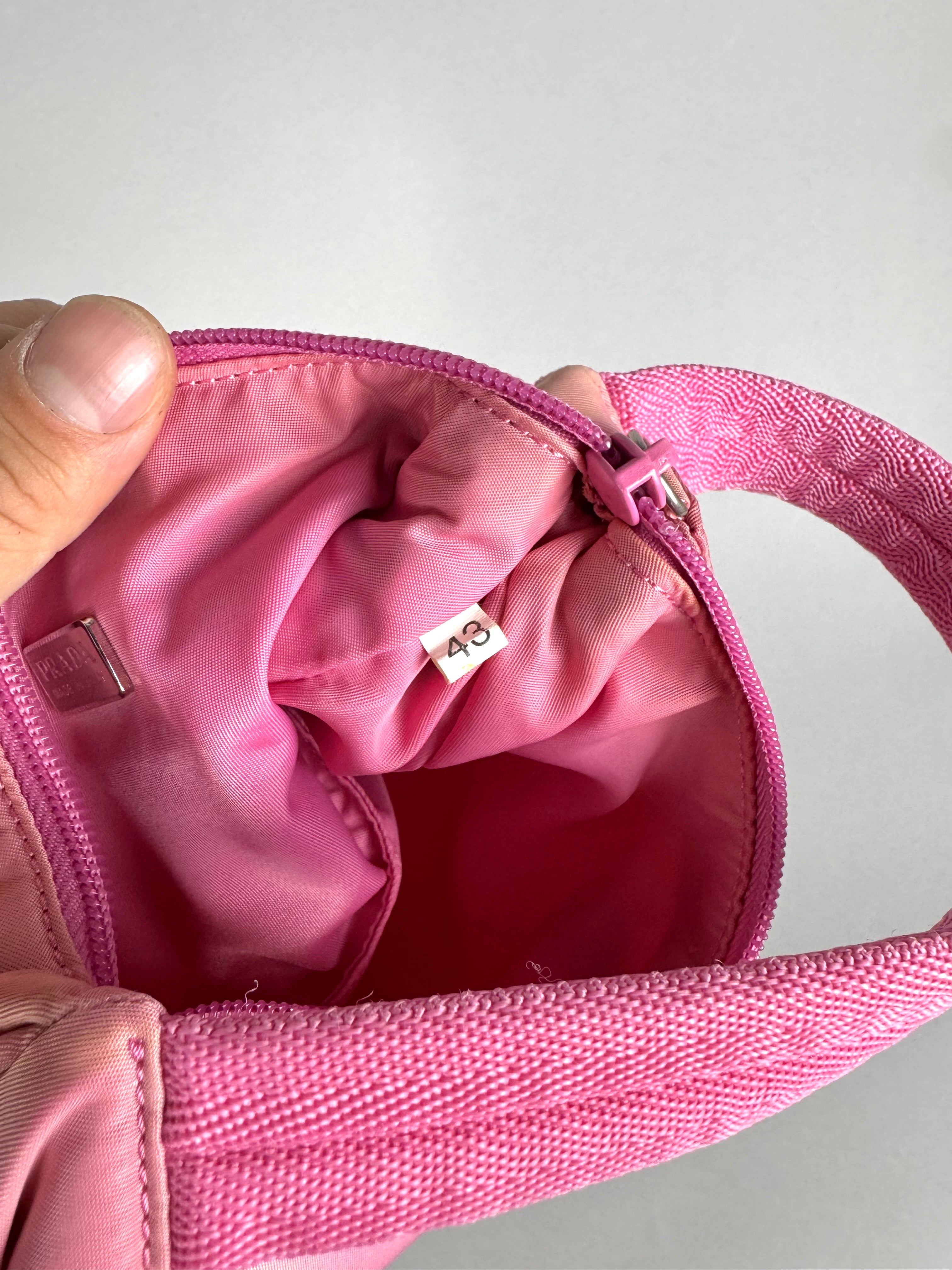 Prada Nylon Pink Hobo