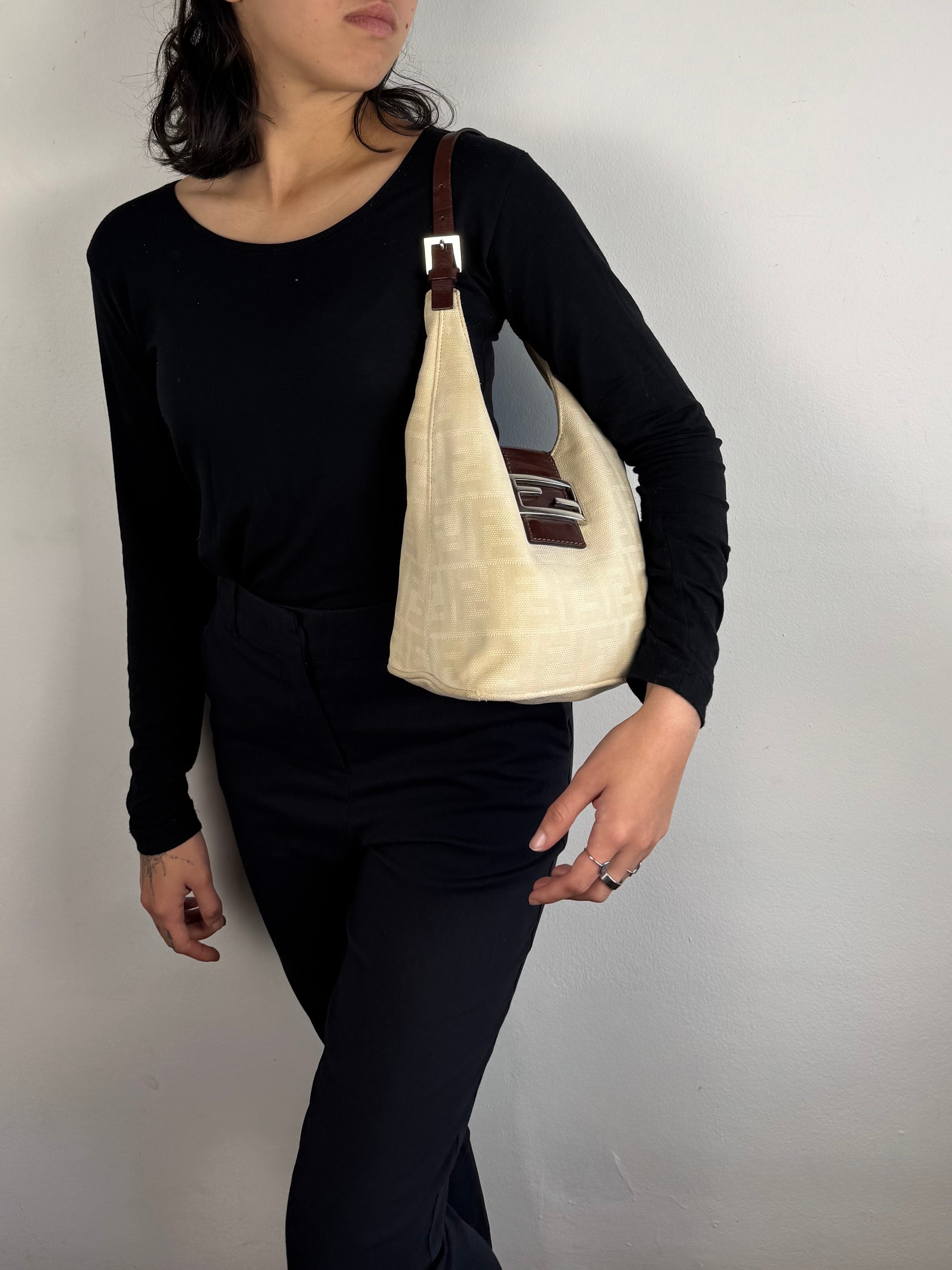 Fendi Monogram Bucket Beige
