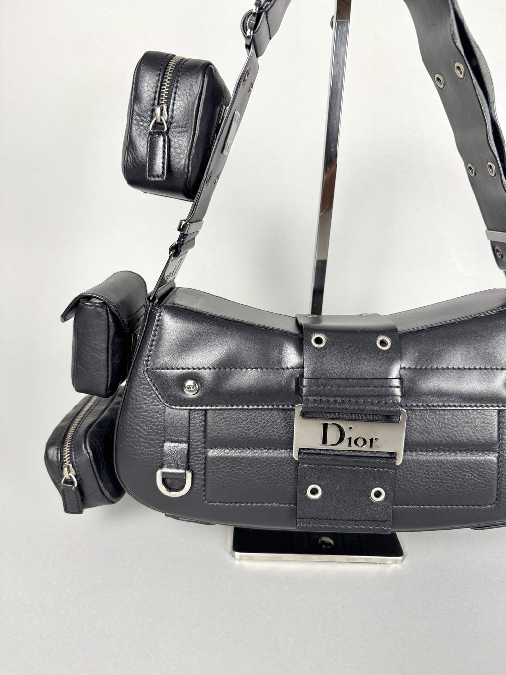Christian Dior Street Chic Columbus Black Leather