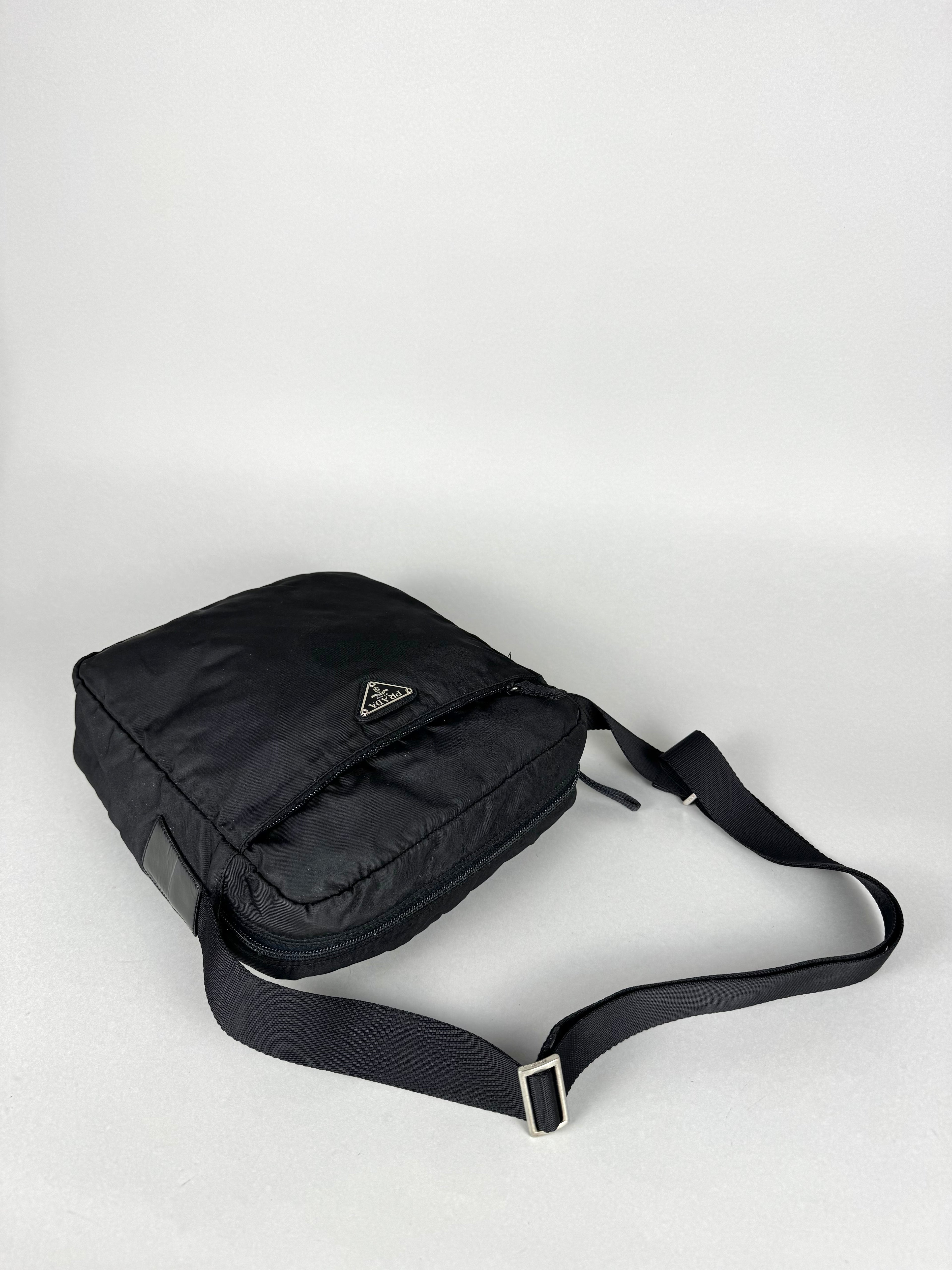 Prada Tessuto Messenger Crossbody Nylon Bag