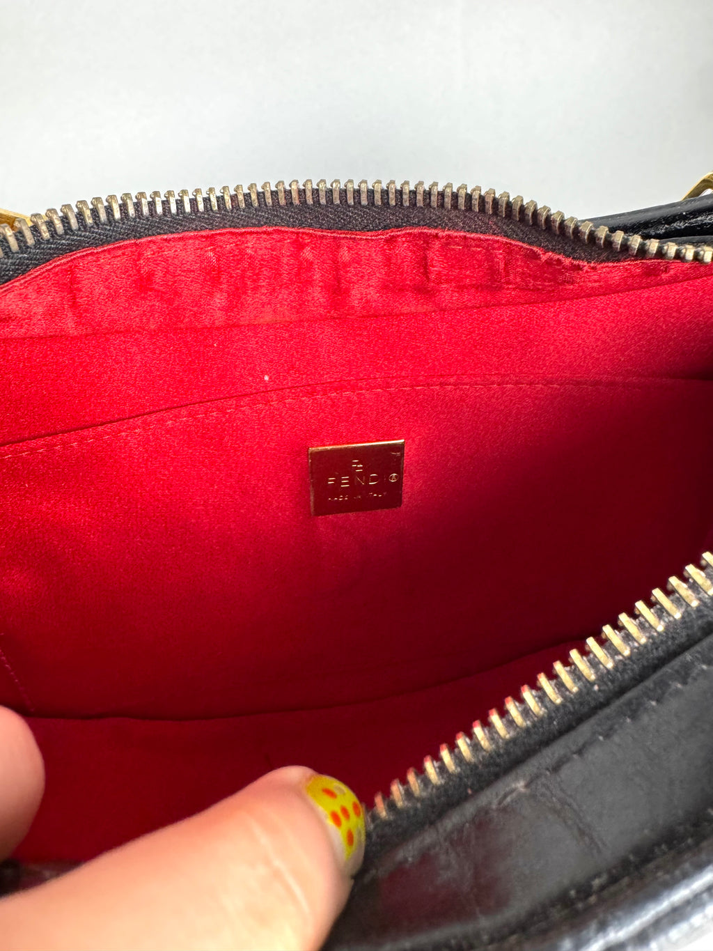 Fendi Studded Leather Red