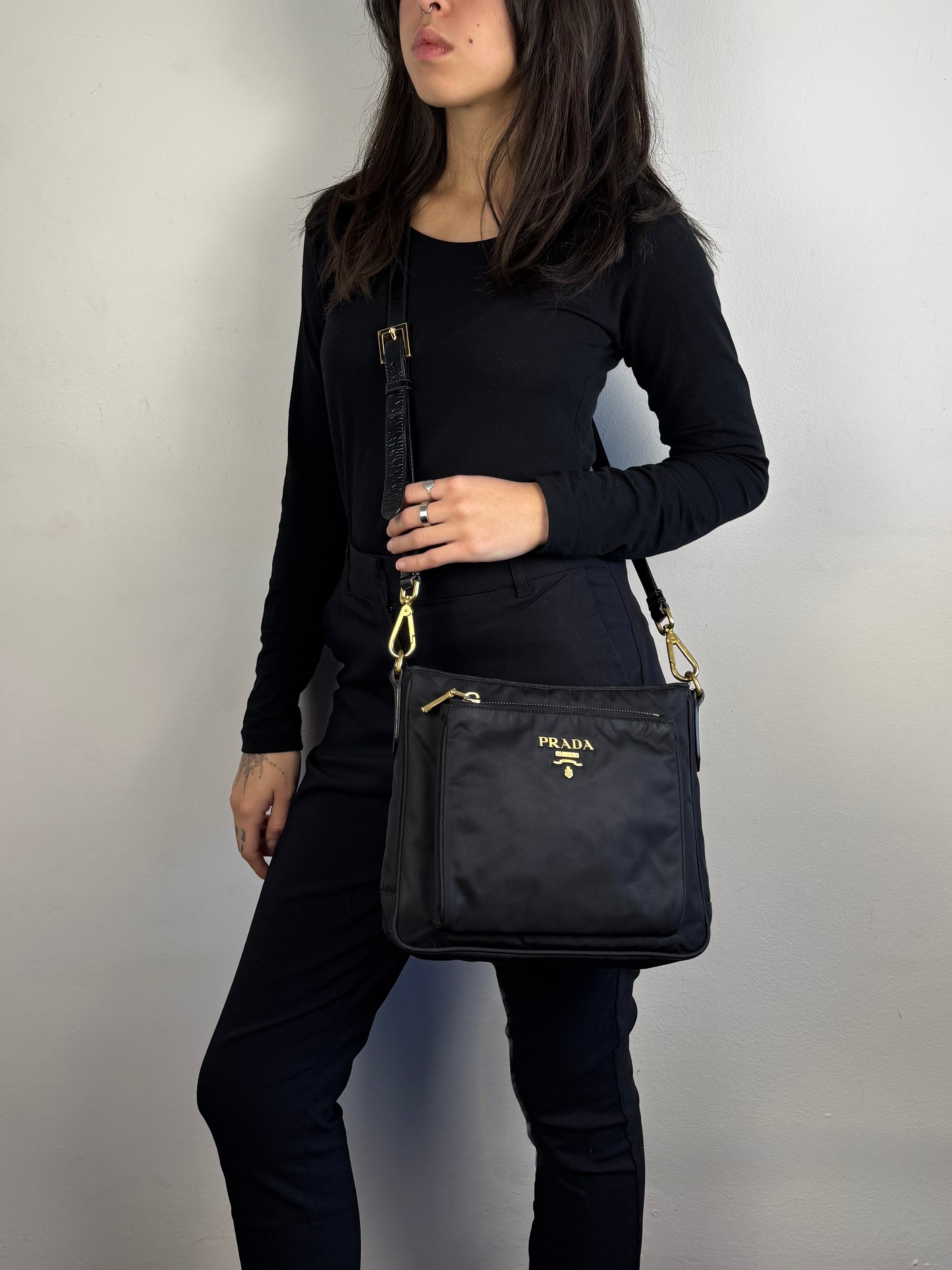 Prada Black Nylon Crossbody