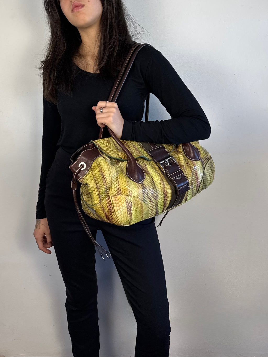 Prada Python Leather Shoulder