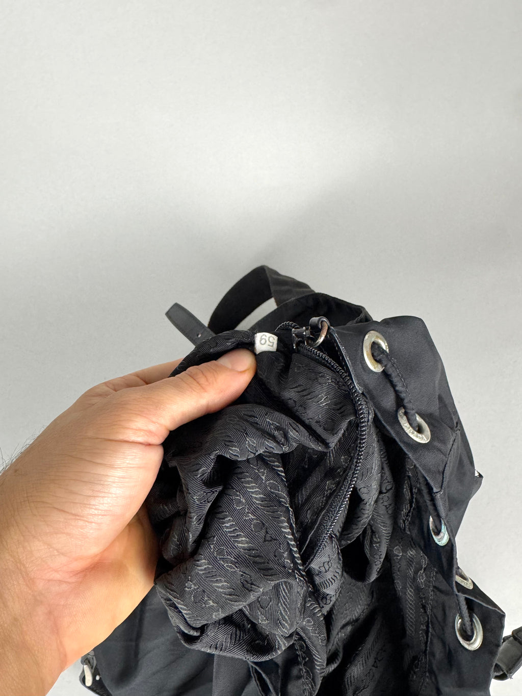 Prada Nylon Black Backpack Small