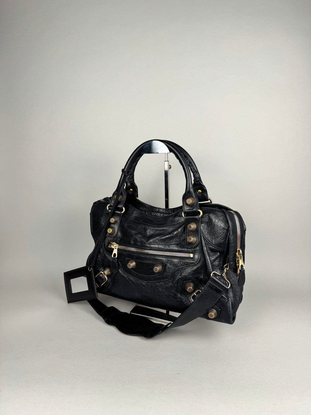 Balenciaga City Black Leather