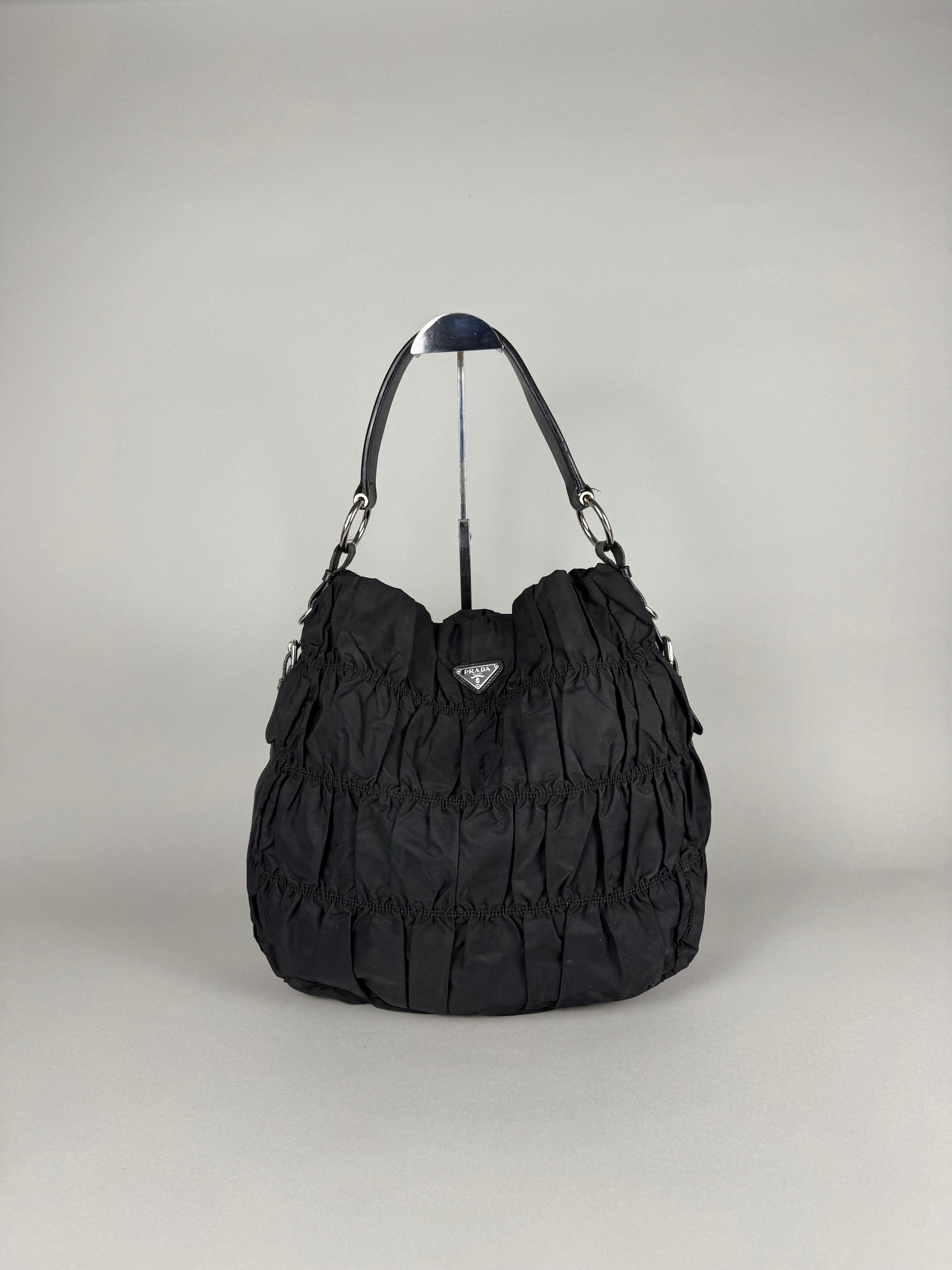 Prada Nappa Gaufre Black Nylon
