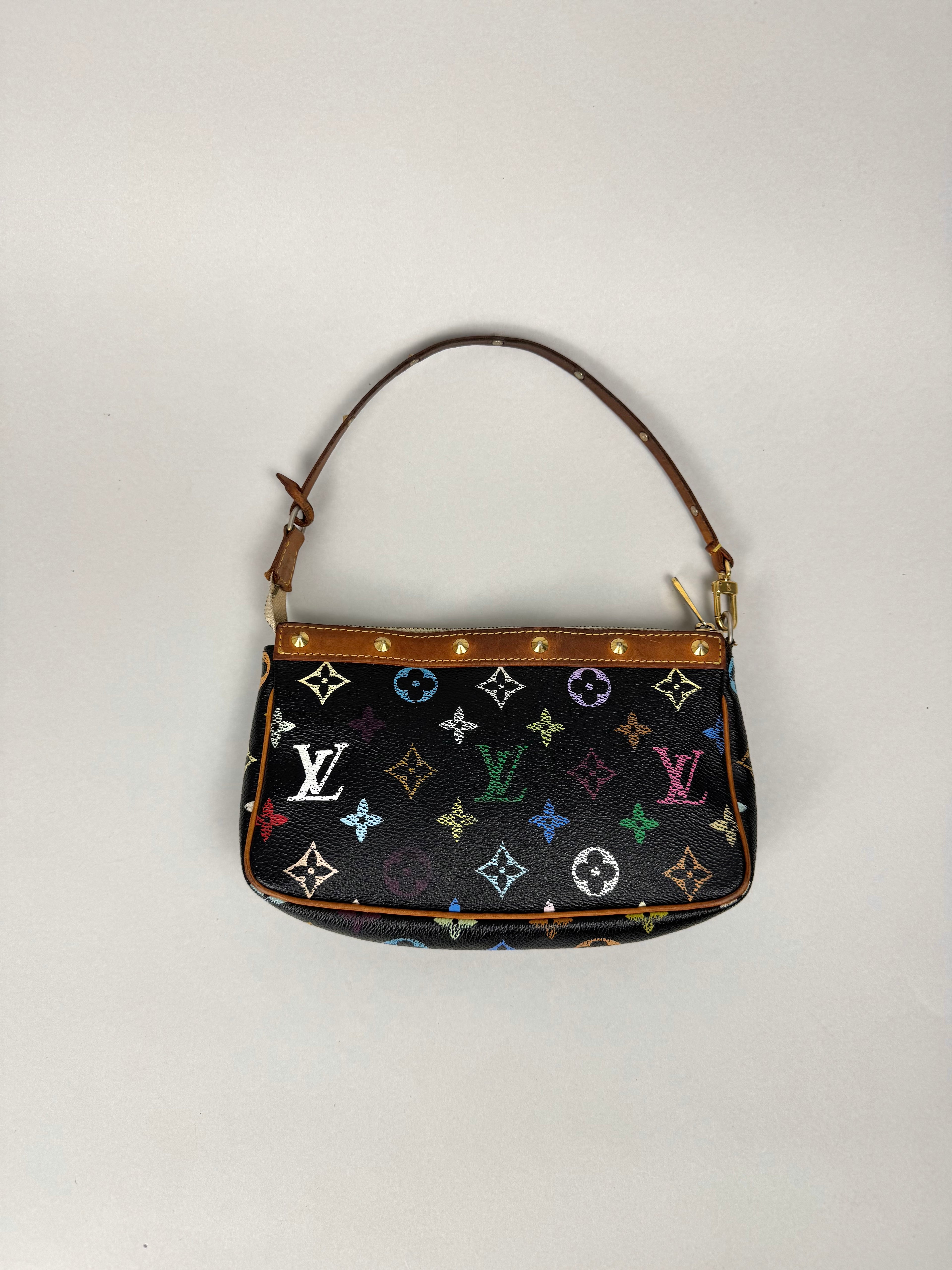 Louis Vuitton Pochette Multicolor Black Monogram