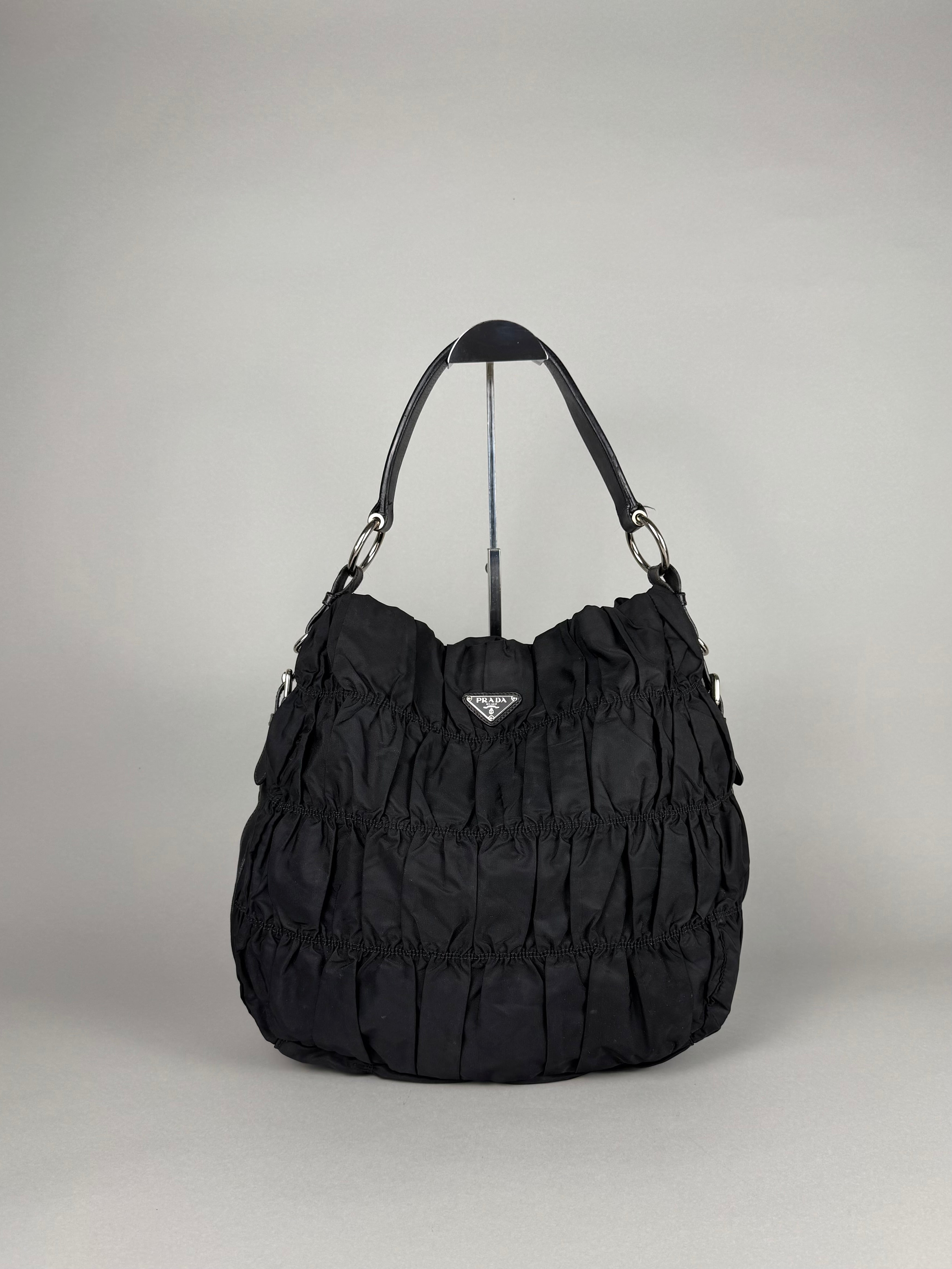 Prada Nappa Gaufre Black Nylon