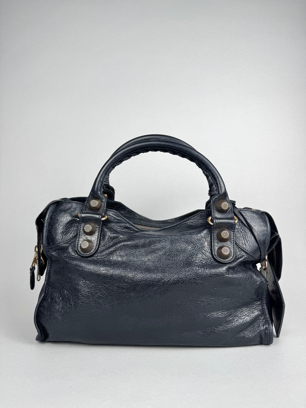 Balenciaga City Black Leather