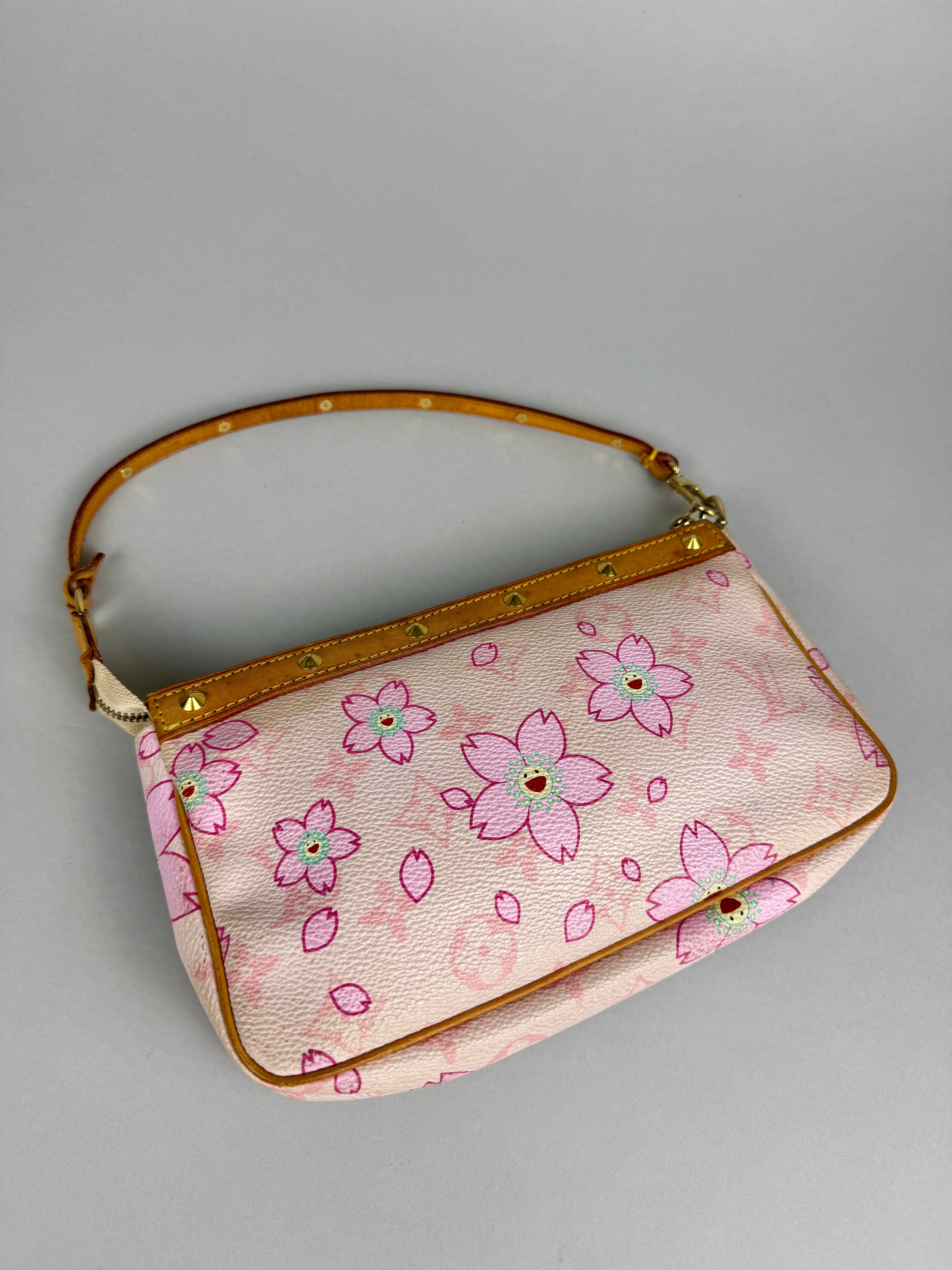 Louis Vuitton Pink Pochette Blossom Murakami