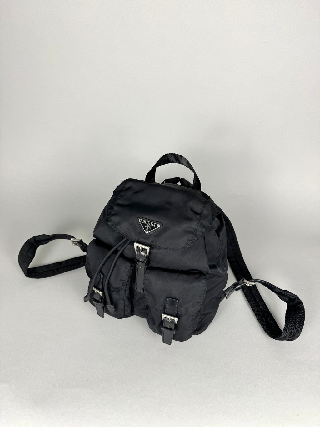 Prada Nylon Black Backpack Small