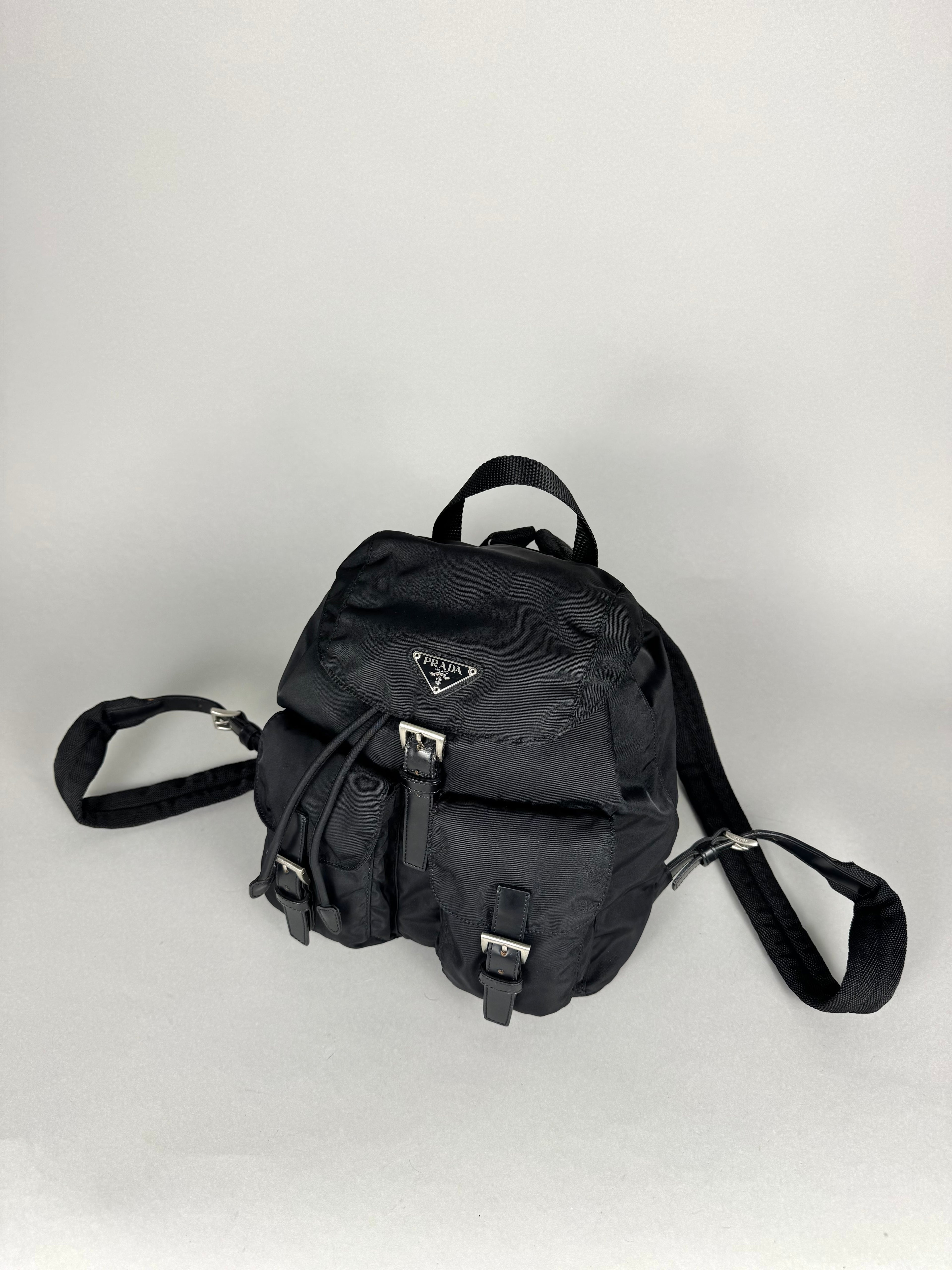Prada Nylon Black Backpack Small