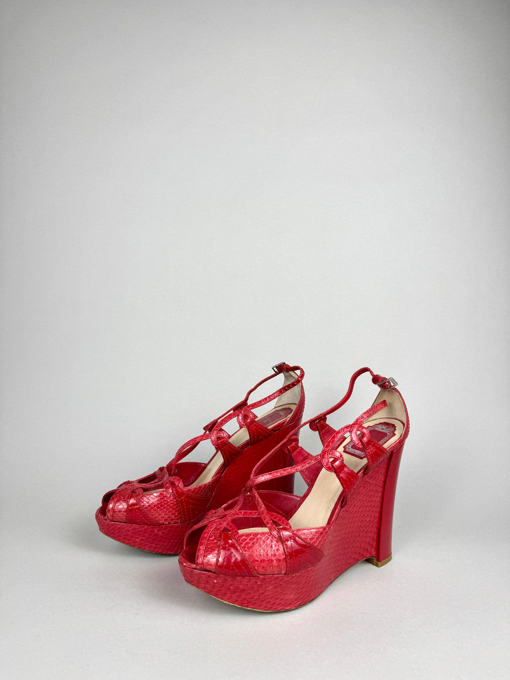 Christian Dior Red Leather Pumps