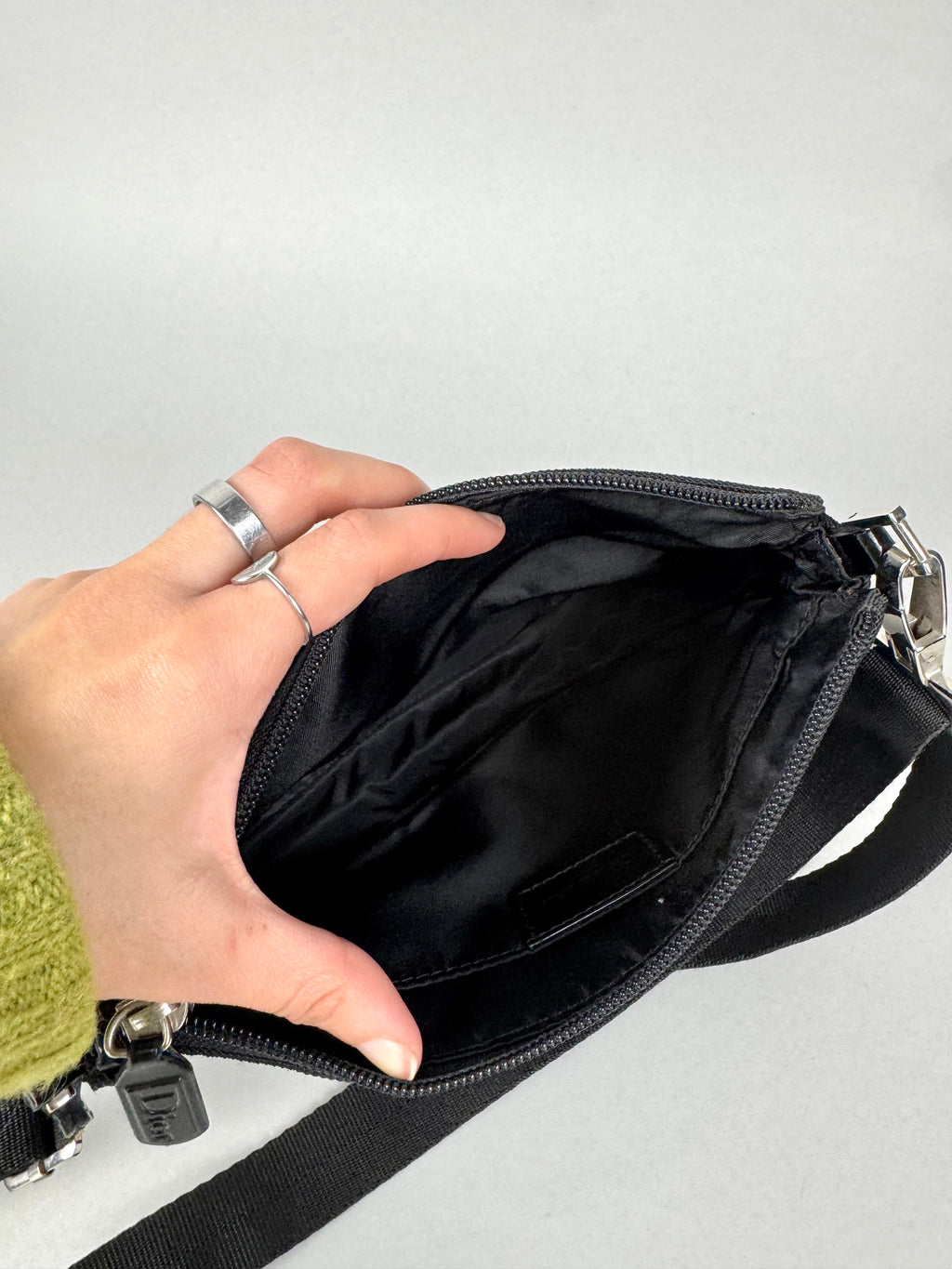 Christian Dior Mini Saddle Black Crossbody