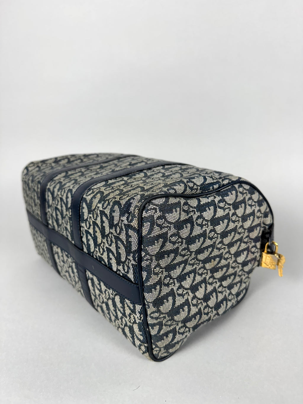 Christian Dior Monogram Trotter Boston Navy