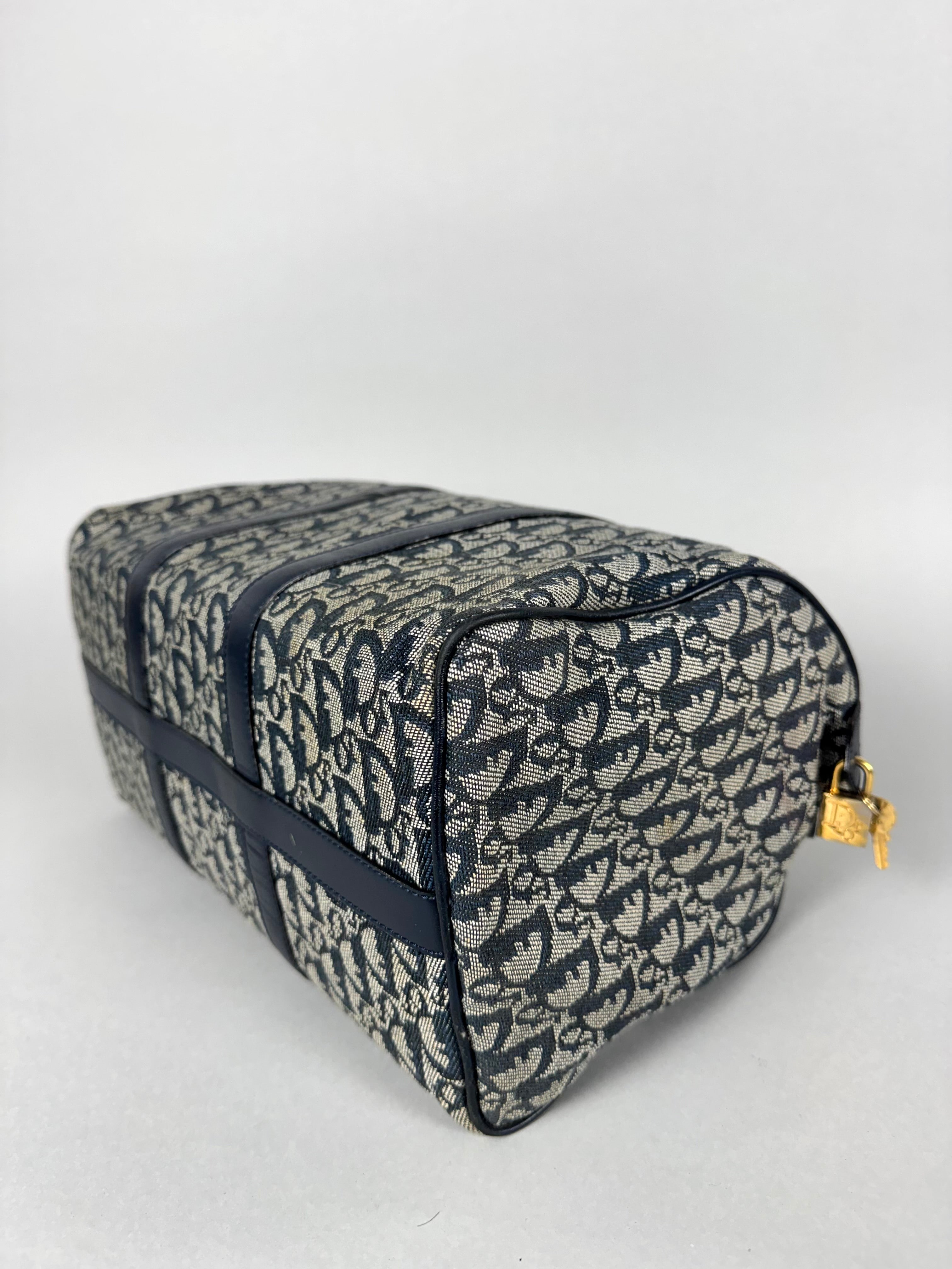 Christian Dior Monogram Trotter Boston Navy