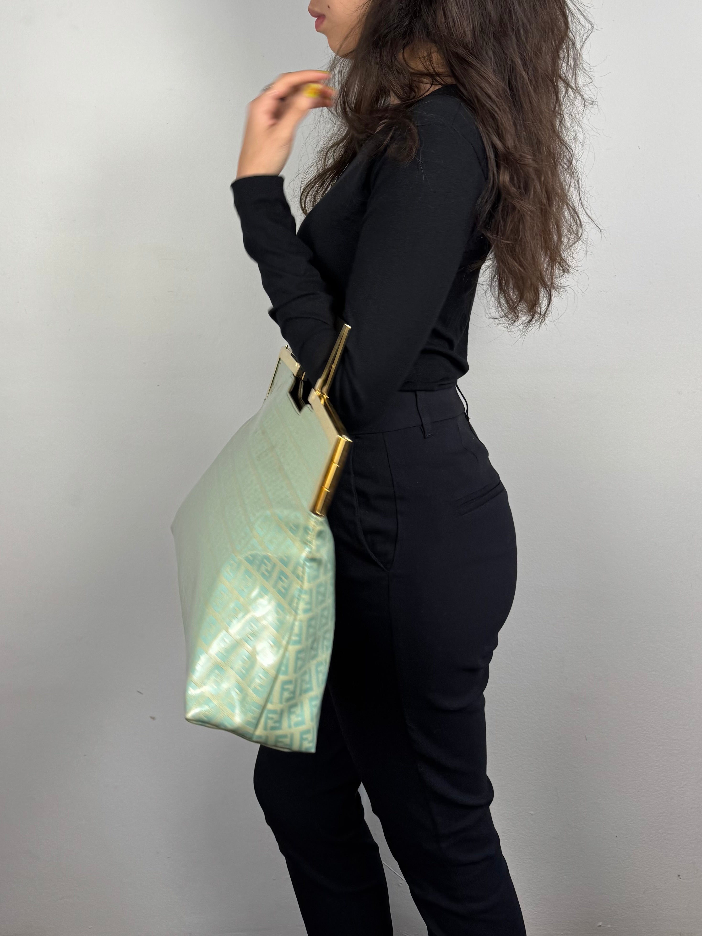Fendi Monogram Zucchino Turquoise