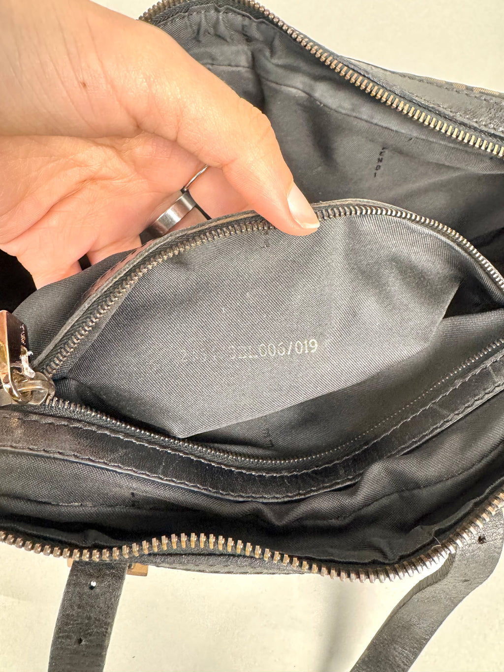 Fendi Monogram Zucchino Studded Bowler Bag