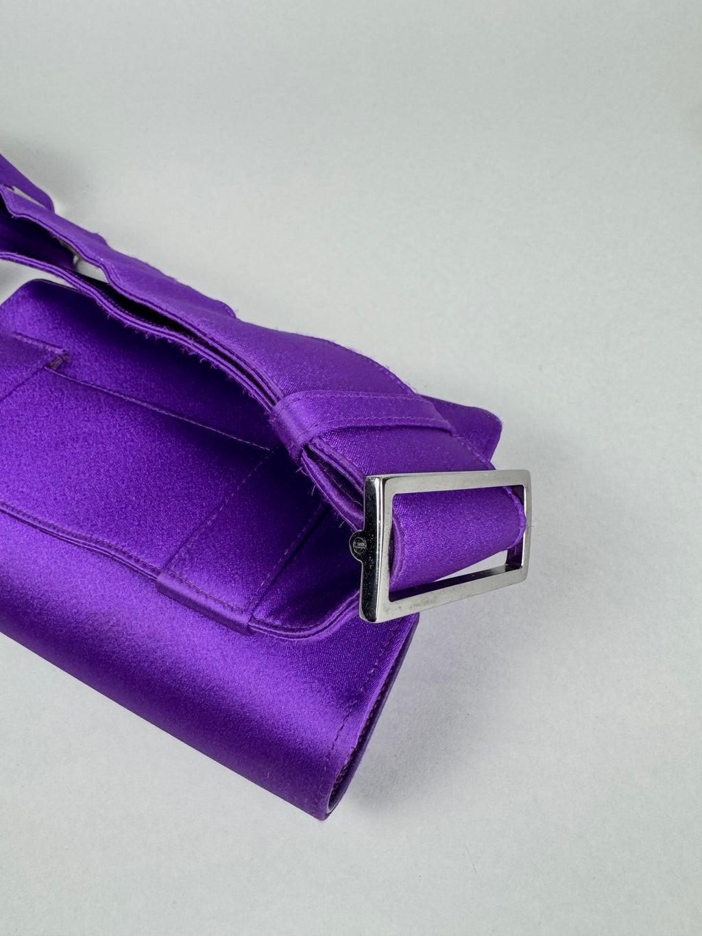 Gucci Tom Ford Runway Purple Satin Pochete Belt Sling