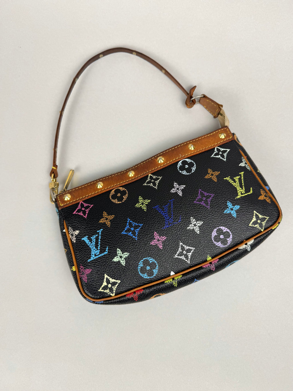 Louis Vuitton Pochette Multicolor Black Monogram