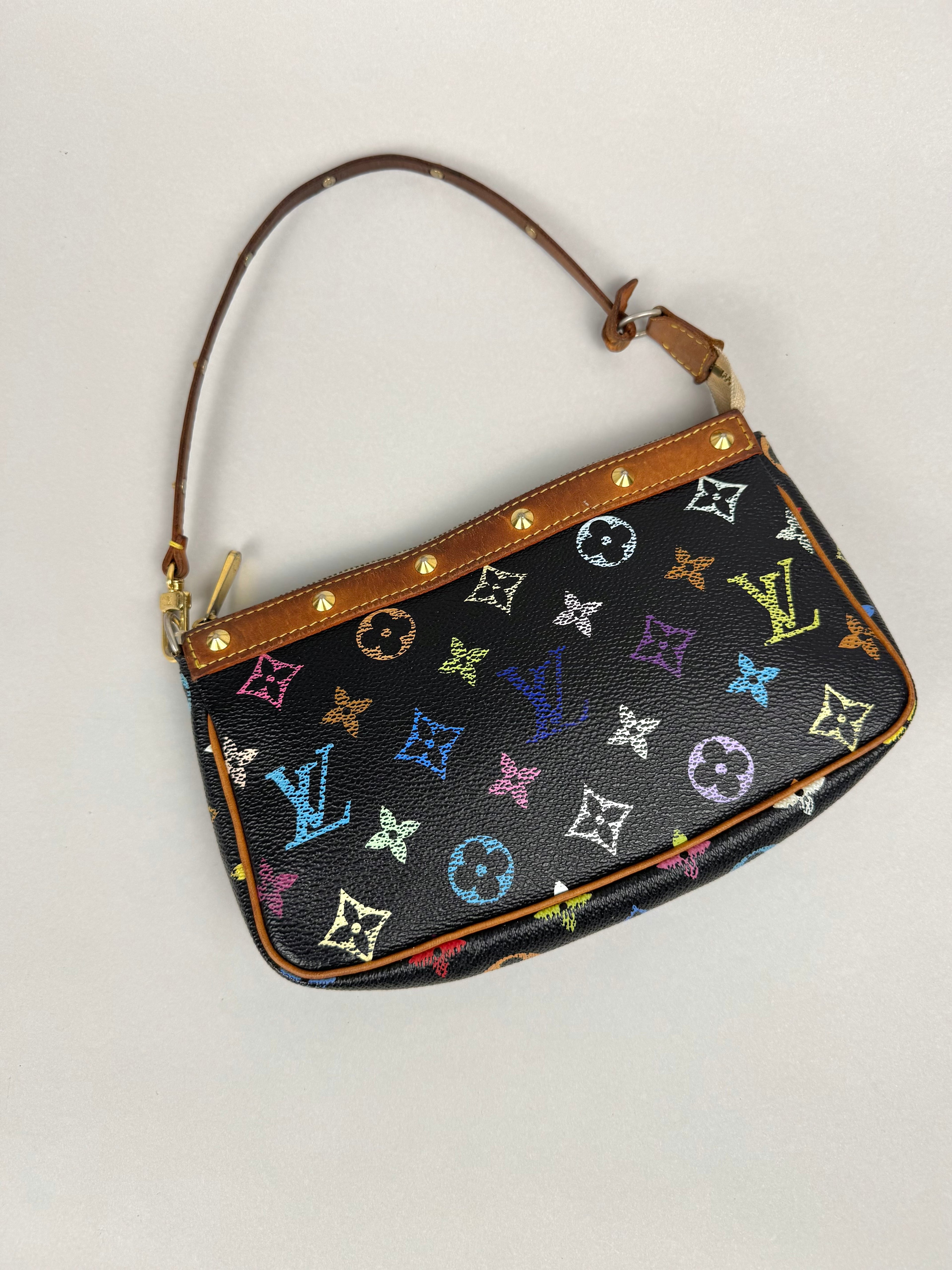 Louis Vuitton Pochette Multicolor Black Monogram