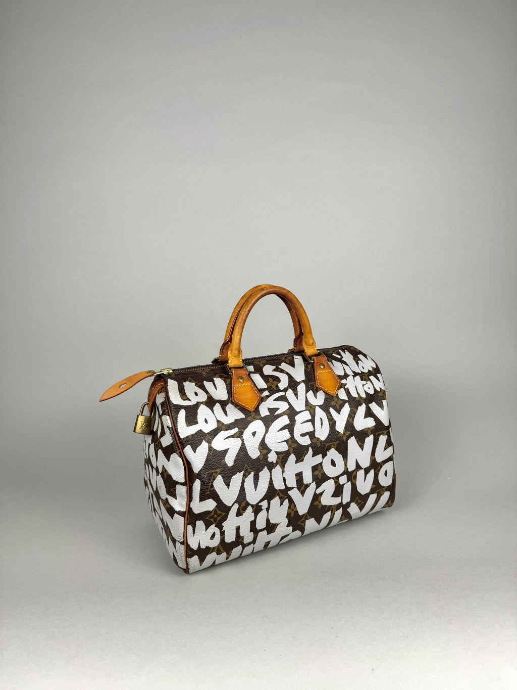 Louis Vuitton Speedy 30 Grafitti White Stephen Sprouse