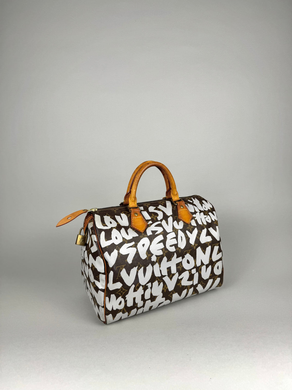 Louis Vuitton Speedy 30 Grafitti White Stephen Sprouse
