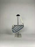 Christian Dior Monogram Mini Saddle Oblique Blue