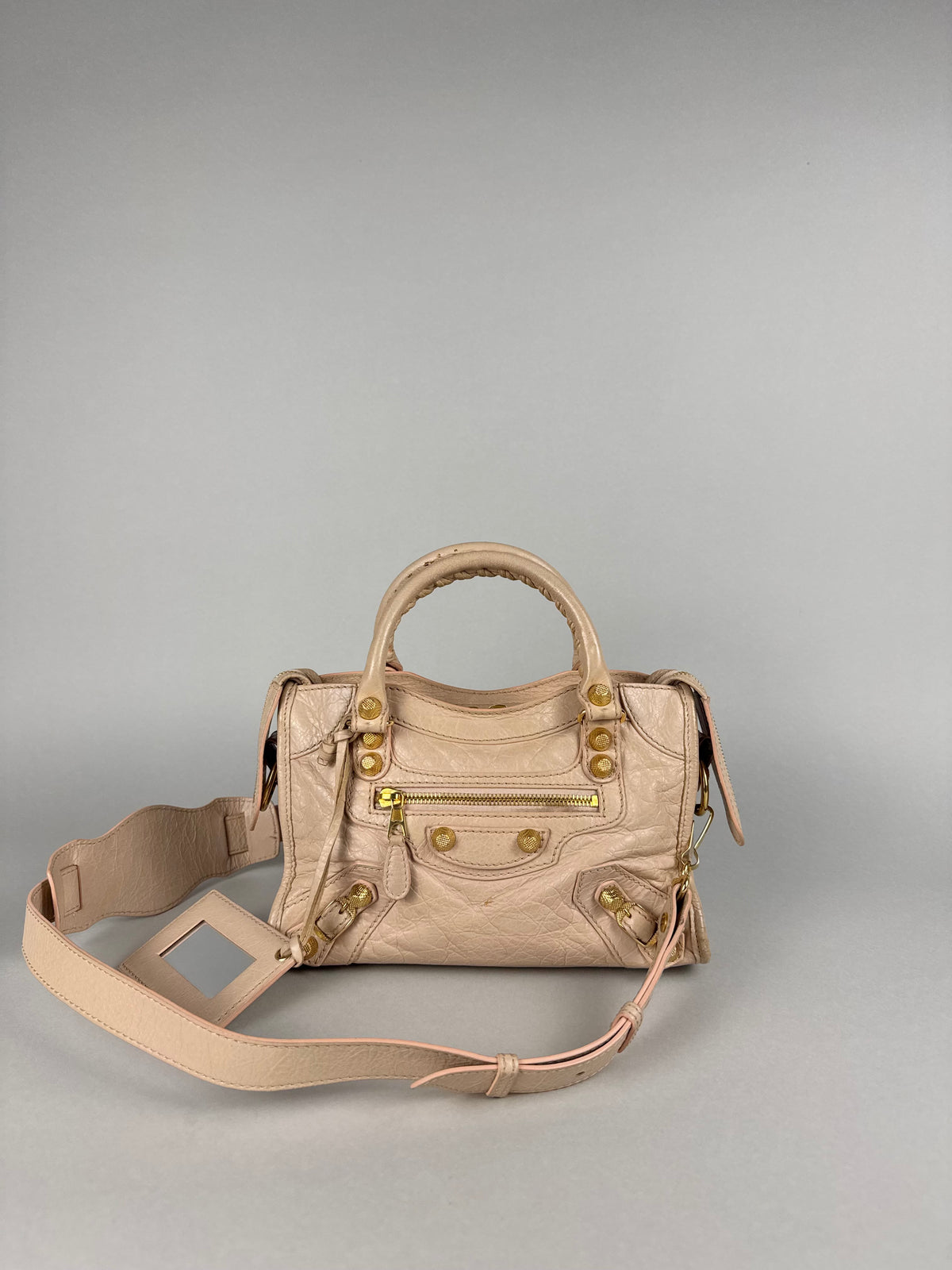Balenciaga Agneau Mini City Leather