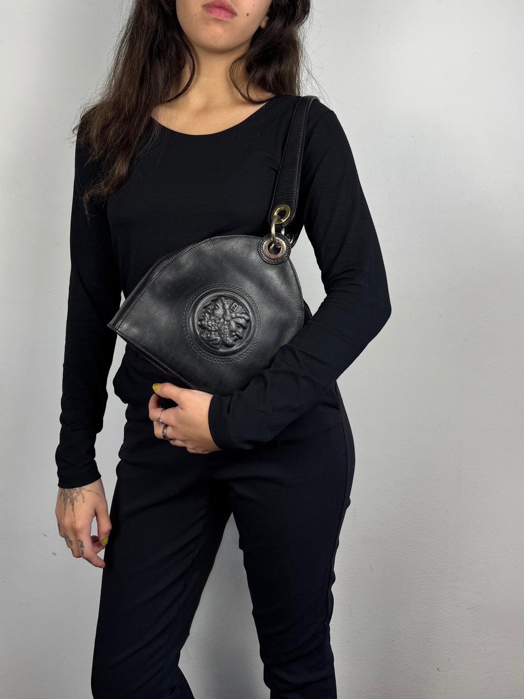 Fendi Janus Leather Black