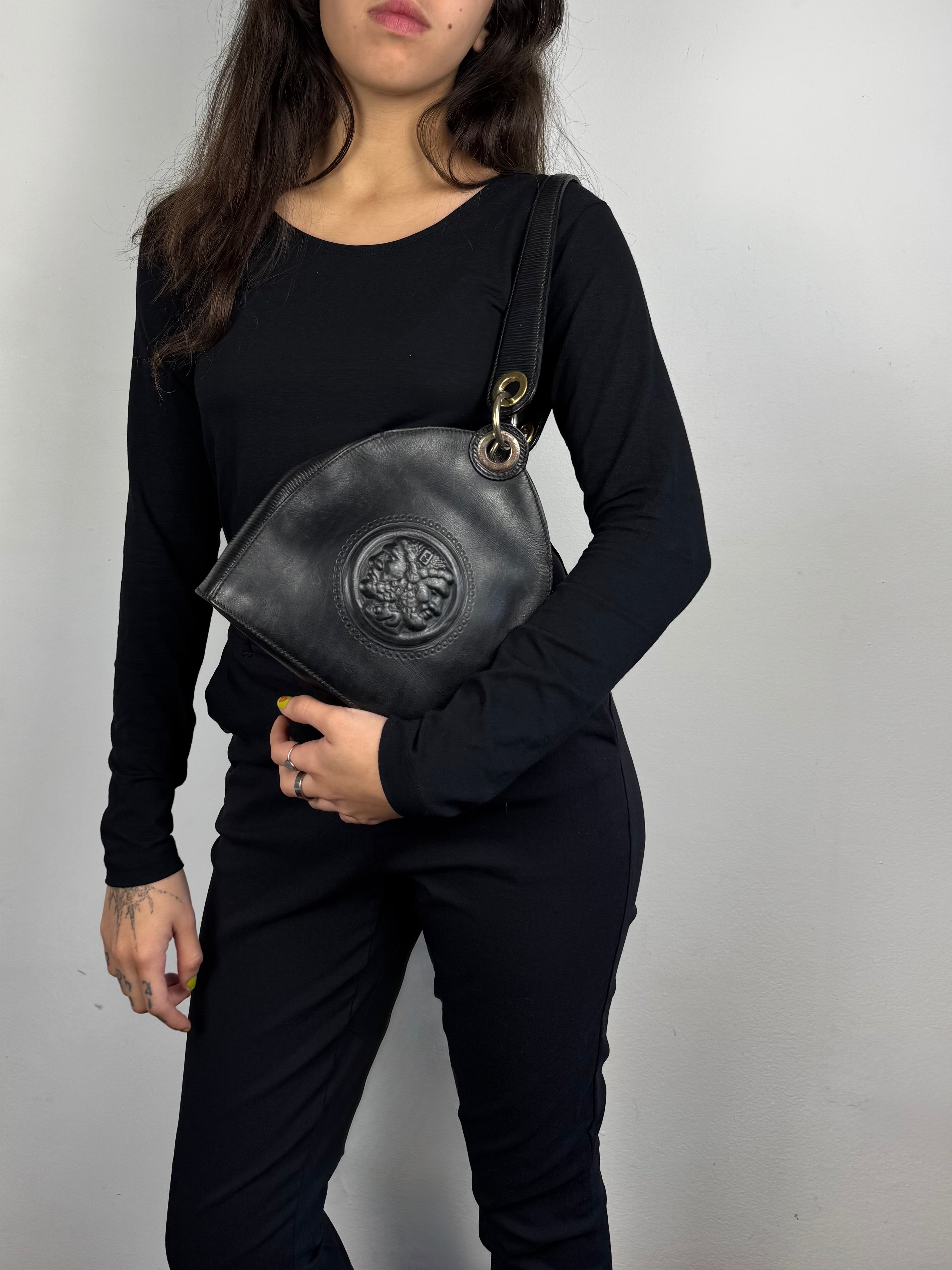 Fendi Janus Leather Black